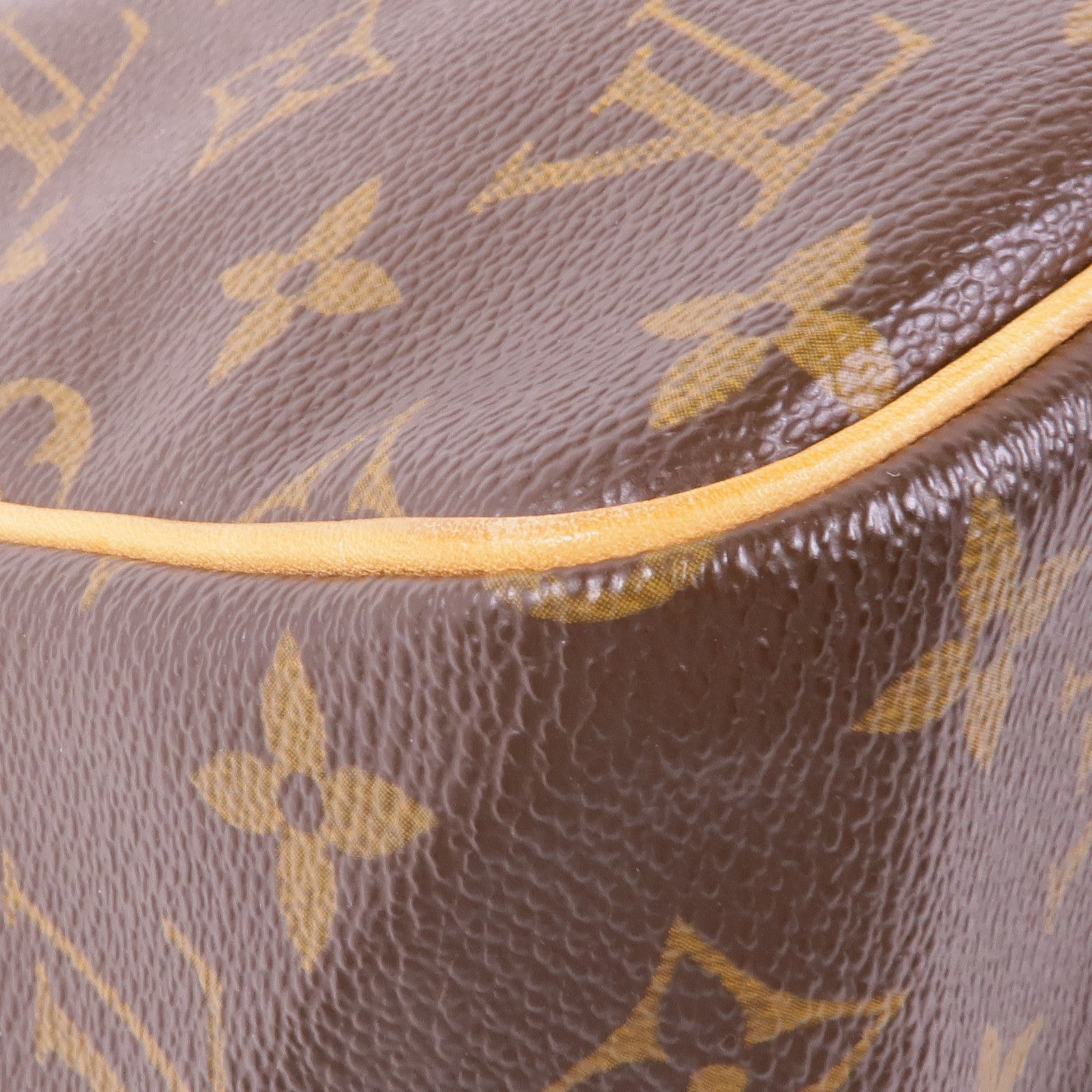 LOUIS VUITTON Monogram Batignolles金扣手挽袋棕色