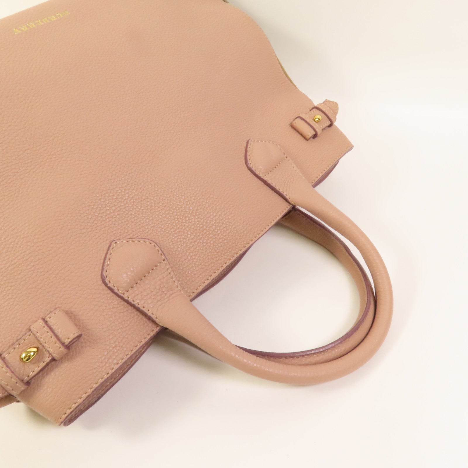 BURBERRY 牛皮皮革2 Way Shoulder金扣手挽肩背兩用袋