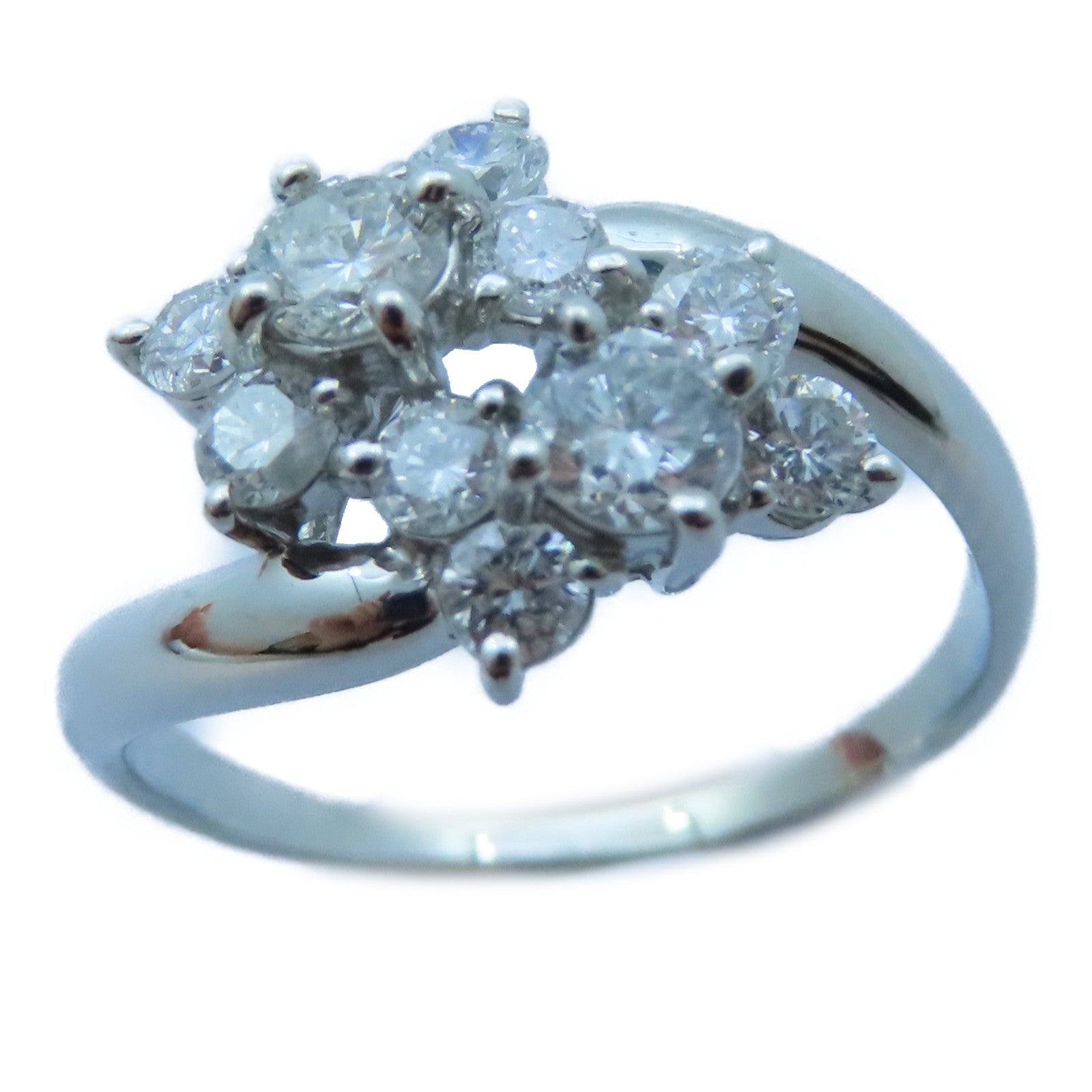 JEWELRY PT900白金Diamond Ring 1.00ct鑽石戒指US#7.25