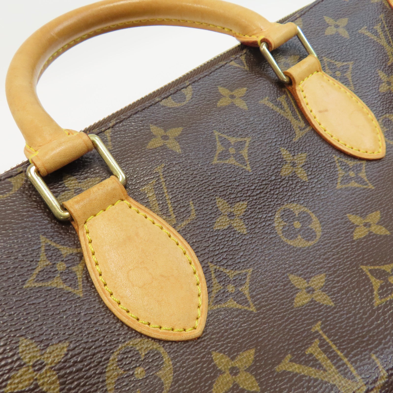 LOUIS VUITTON Monogram Popincourt金扣手挽袋啡色