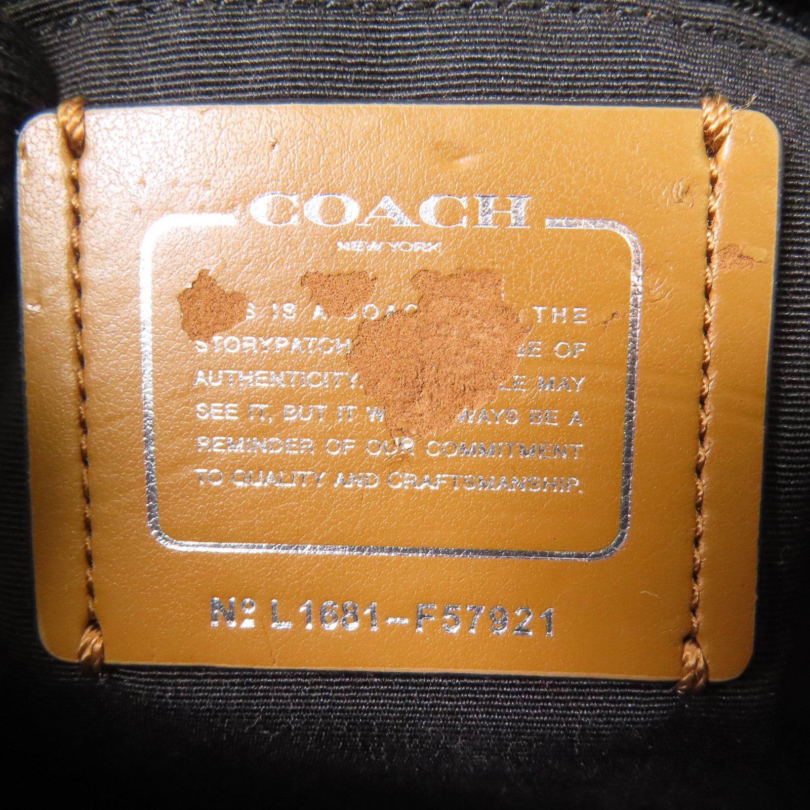 COACH 牛皮皮革2 Way Shoulder Bag銀扣手挽肩背兩用袋