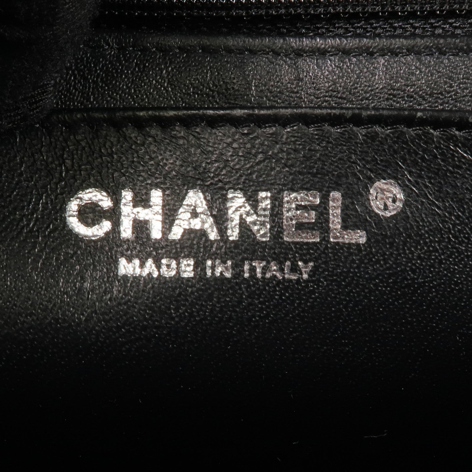 CHANEL 牛皮皮革Large Classic銀扣鏈帶肩背袋