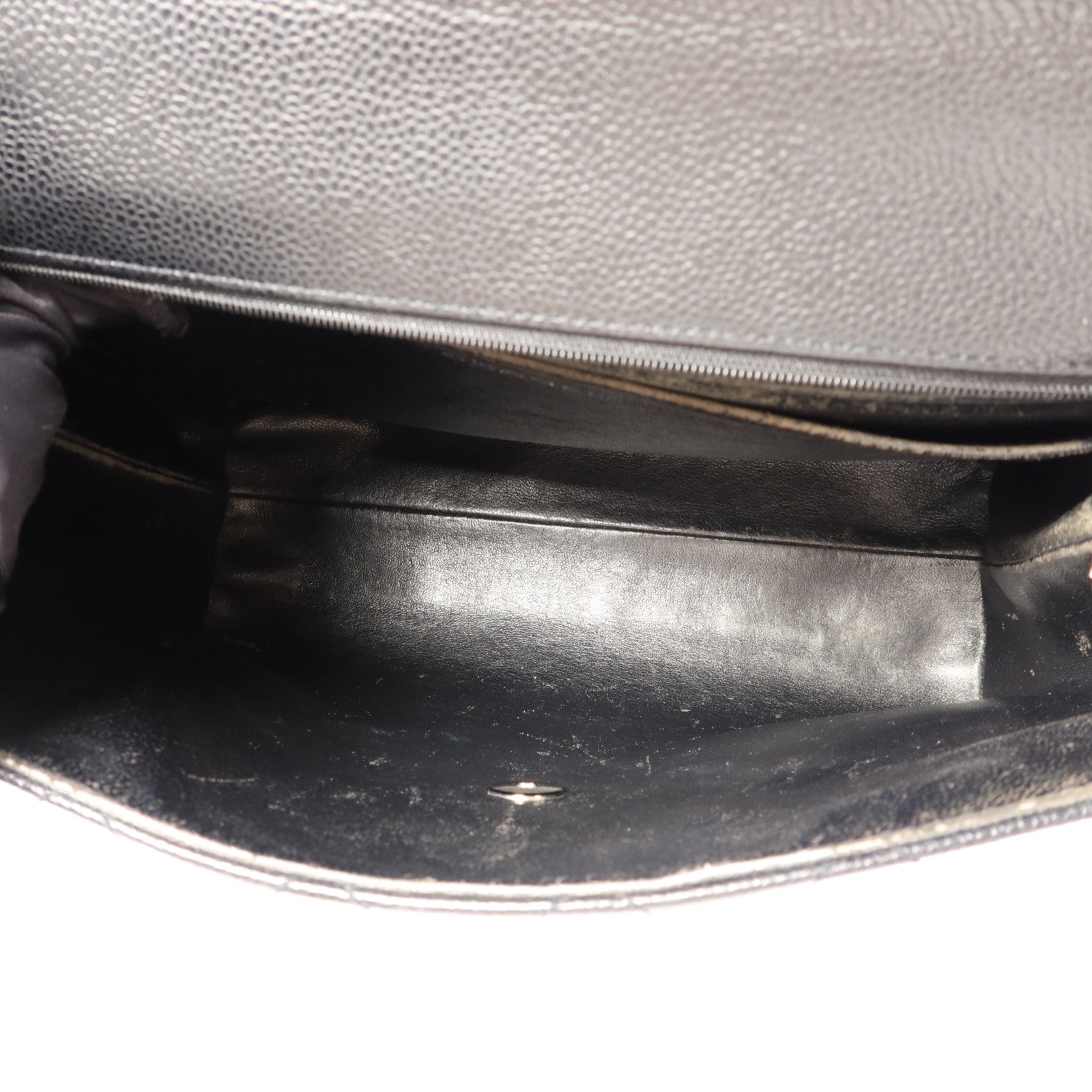 CHANEL 牛皮皮革Matelasse Bag銀扣手挽袋