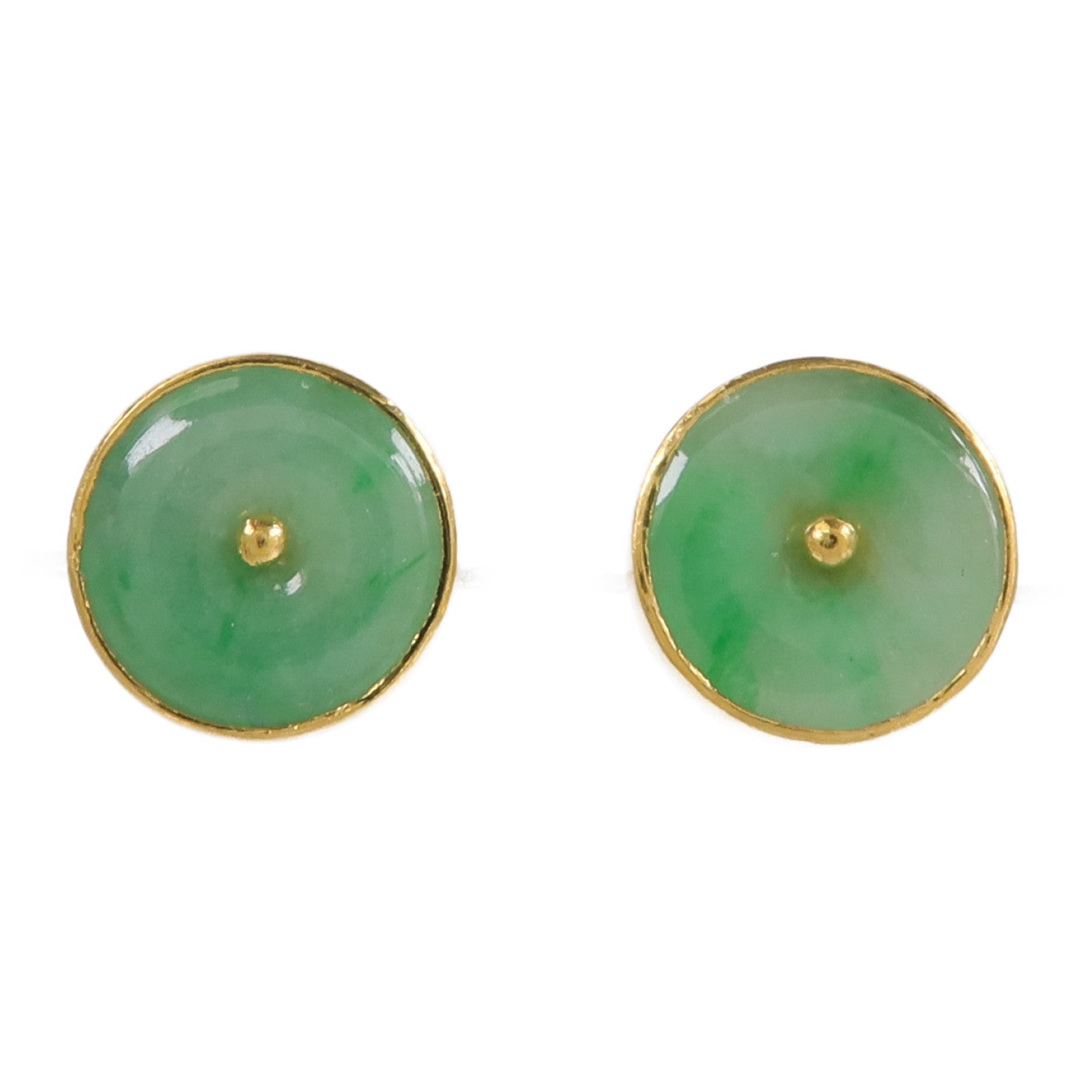 JEWELRY 24K黃金Jade Earrings翡翠耳環