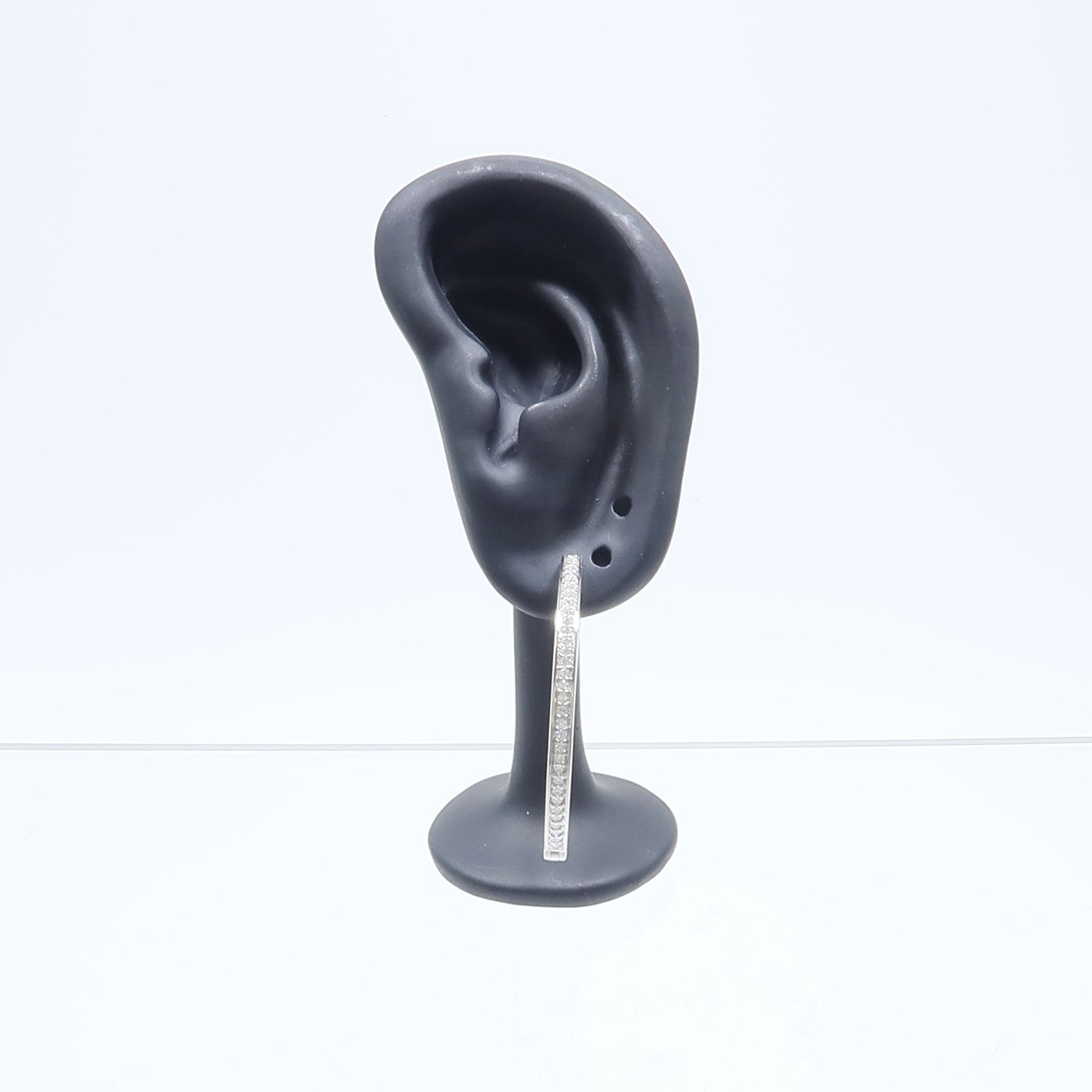 JEWELRY 18K白金Diamond Earrings紅寶石/鑽石耳環