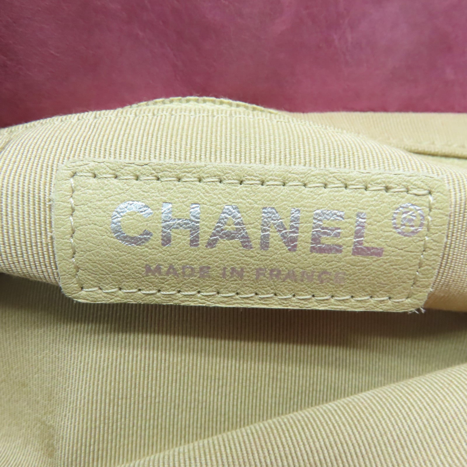 CHANEL 【清倉大減價】菱格牛皮皮革Chain Shoulder銀扣鏈帶肩背袋粉紅色