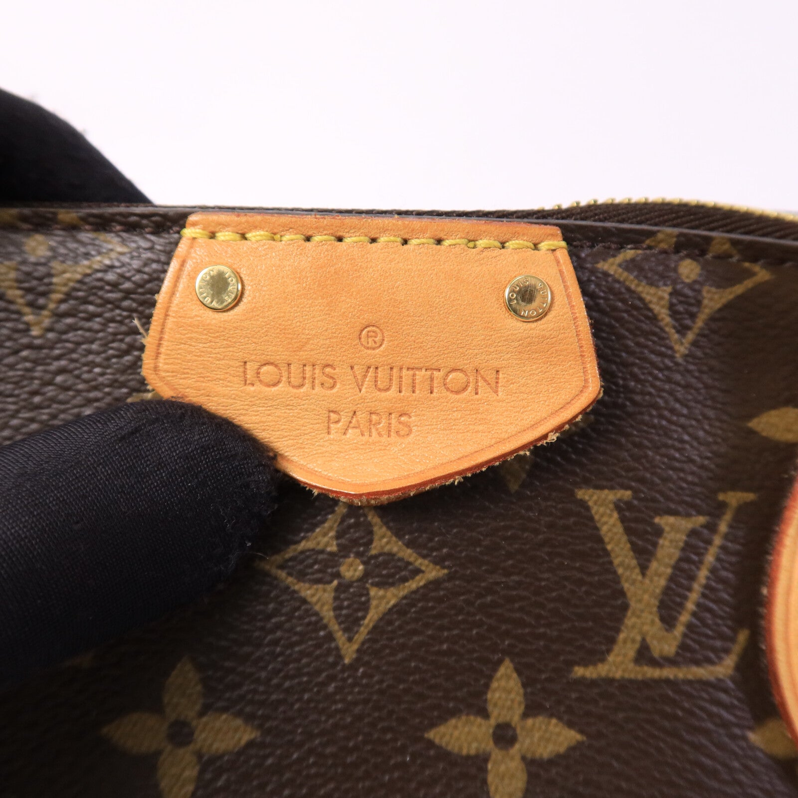 LOUIS VUITTON Monogram Turenne MM金扣手挽肩背兩用袋棕色