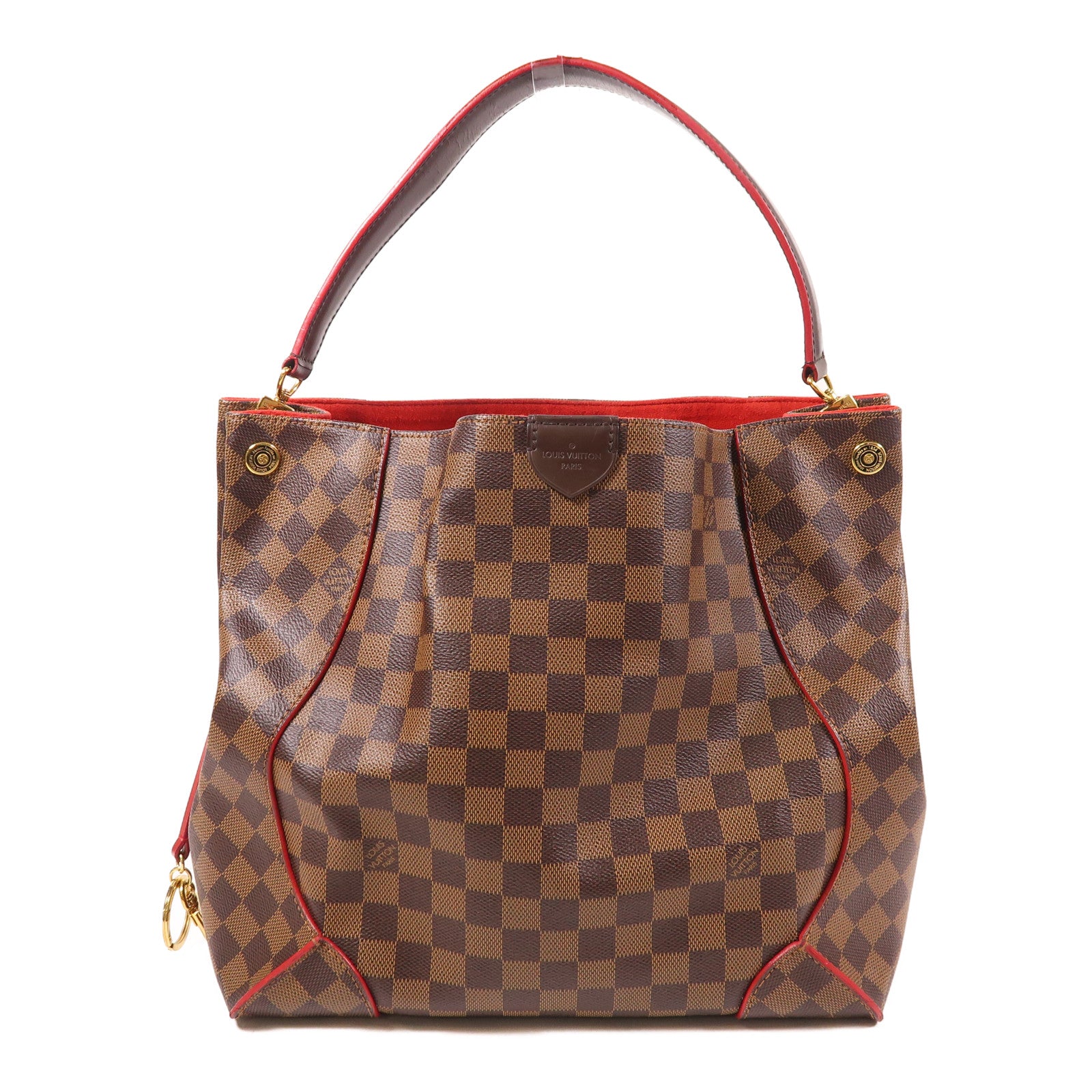 LOUIS VUITTON Damier Caissa Hobo金扣肩背袋