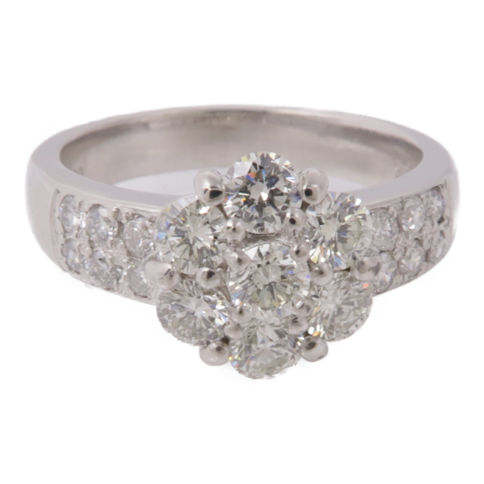 JEWELRY 【激減優惠】PT900鉑金Diamond Ring鑽石戒指US#5.75