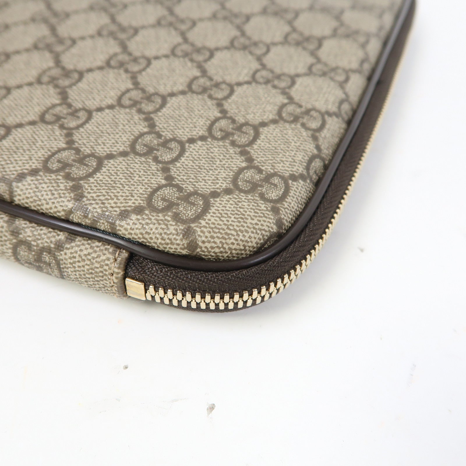 GUCCI 塗層帆布Briefcase金扣商務包/公事包啡色