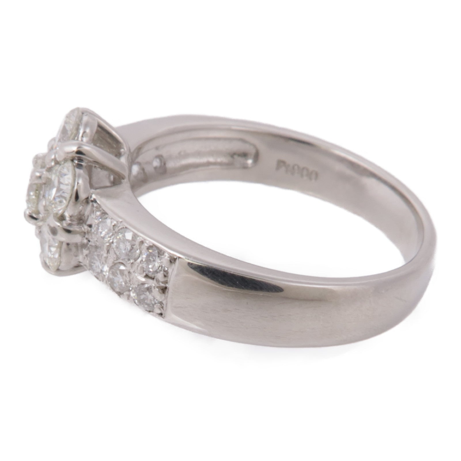 JEWELRY 【激減優惠】PT900鉑金Diamond Ring鑽石戒指US#5.75