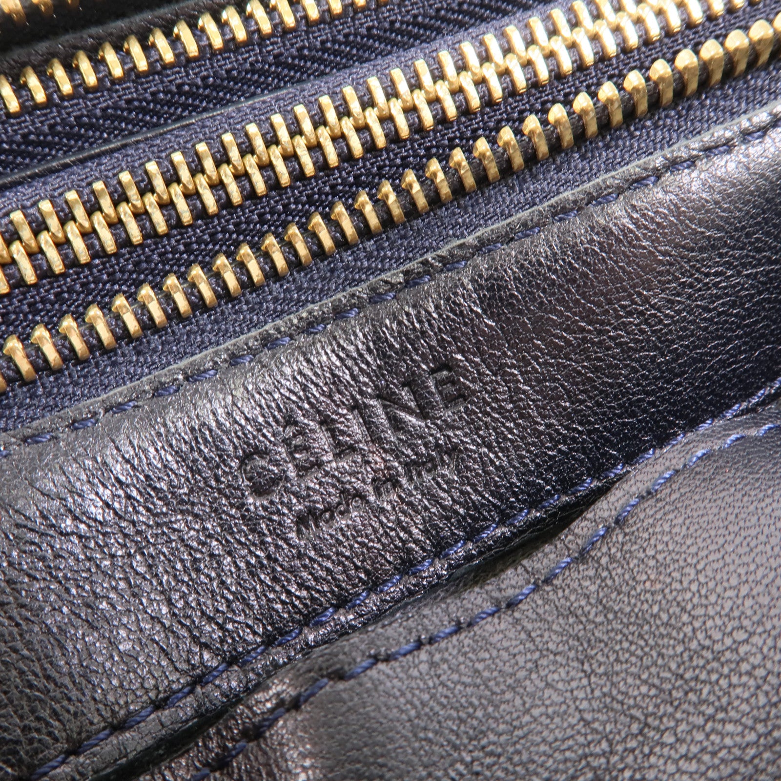 CELINE 牛皮皮革Trio肩背袋