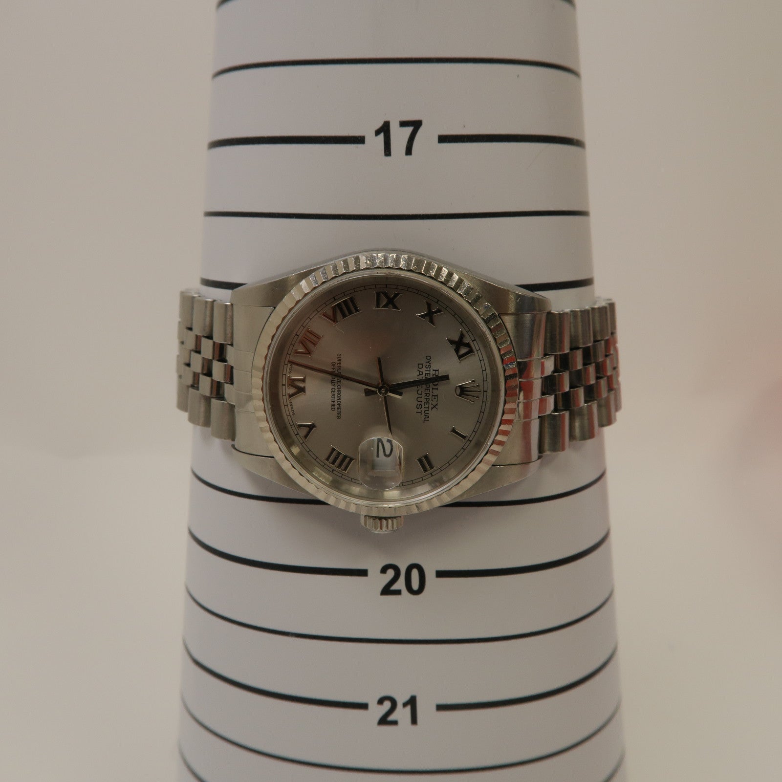 ROLEX Datejust 36mm不鏽鋼自動機芯手錶銀色