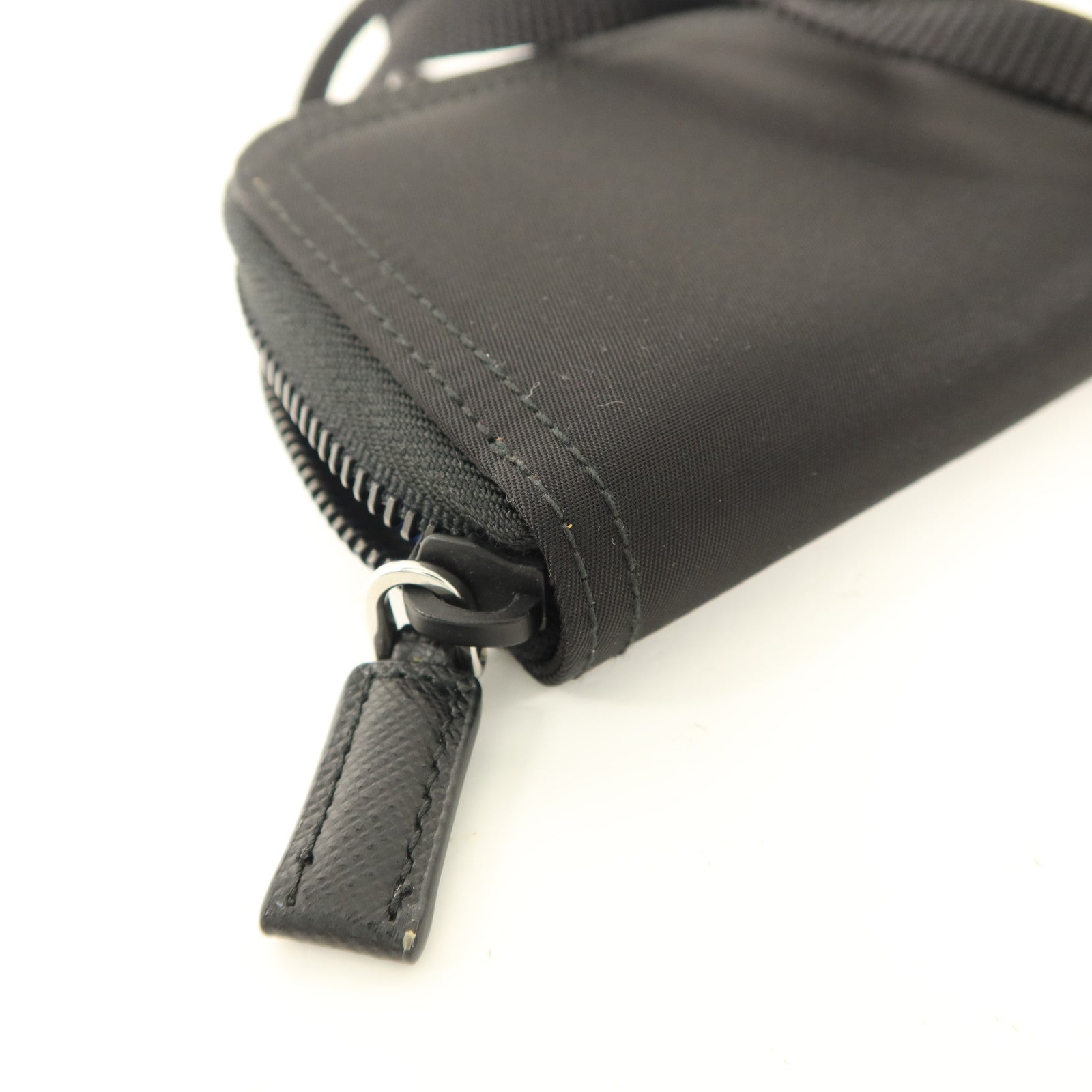 PRADA 尼龍Card Case With Strap銀扣卡片套