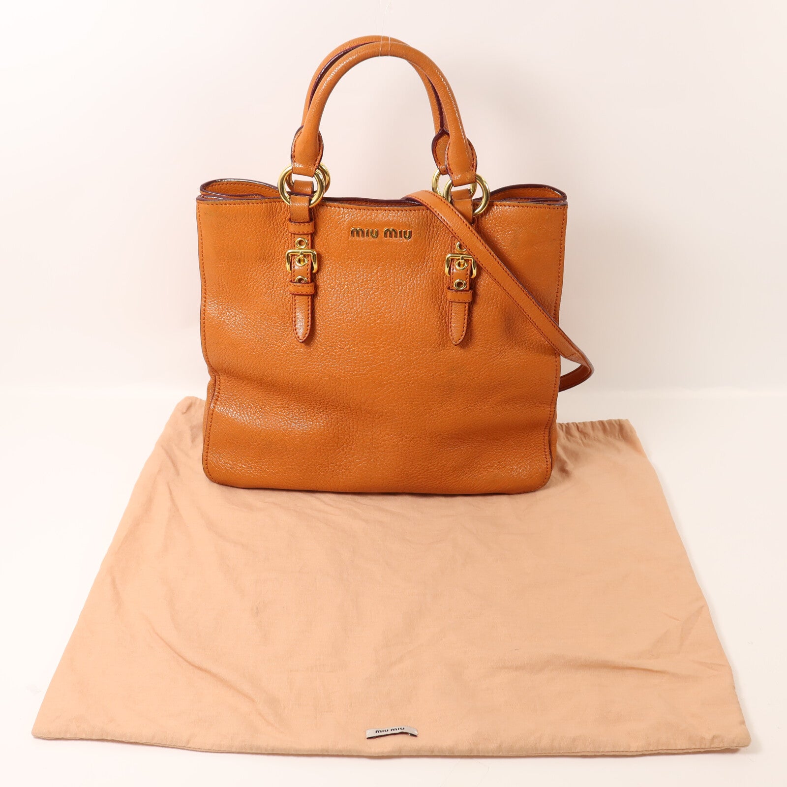 Miu Miu 牛皮皮革Shoulder Bag手挽肩背兩用袋