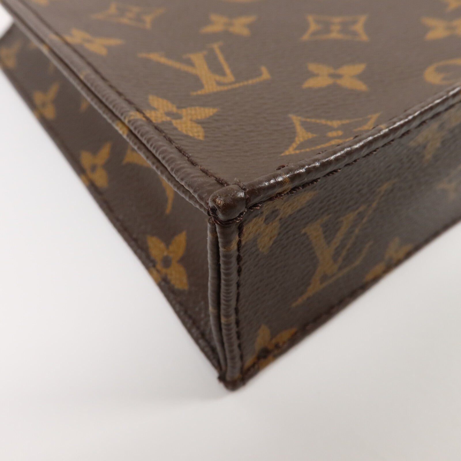 LOUIS VUITTON Monogram Petit Sac Plat手挽肩背兩用袋