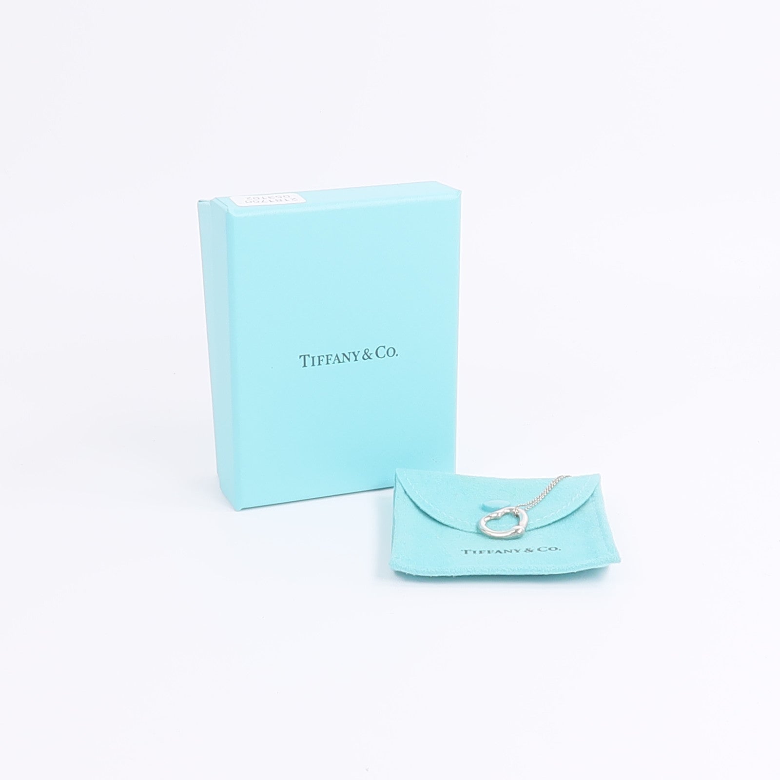 TIFFANY＆CO 925純銀Open Heart Necklace項鍊