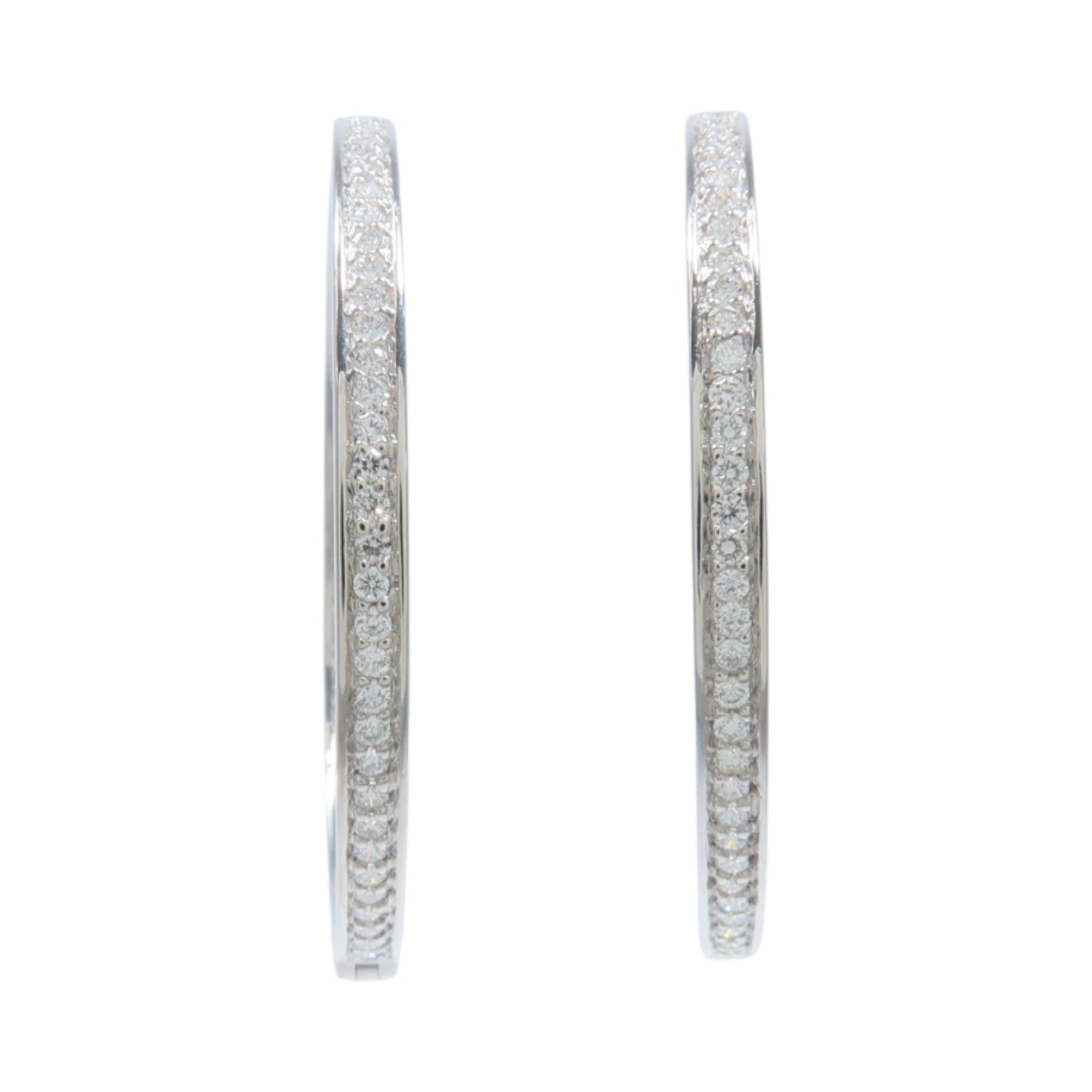 JEWELRY 18K白金Diamond Earrings紅寶石/鑽石耳環