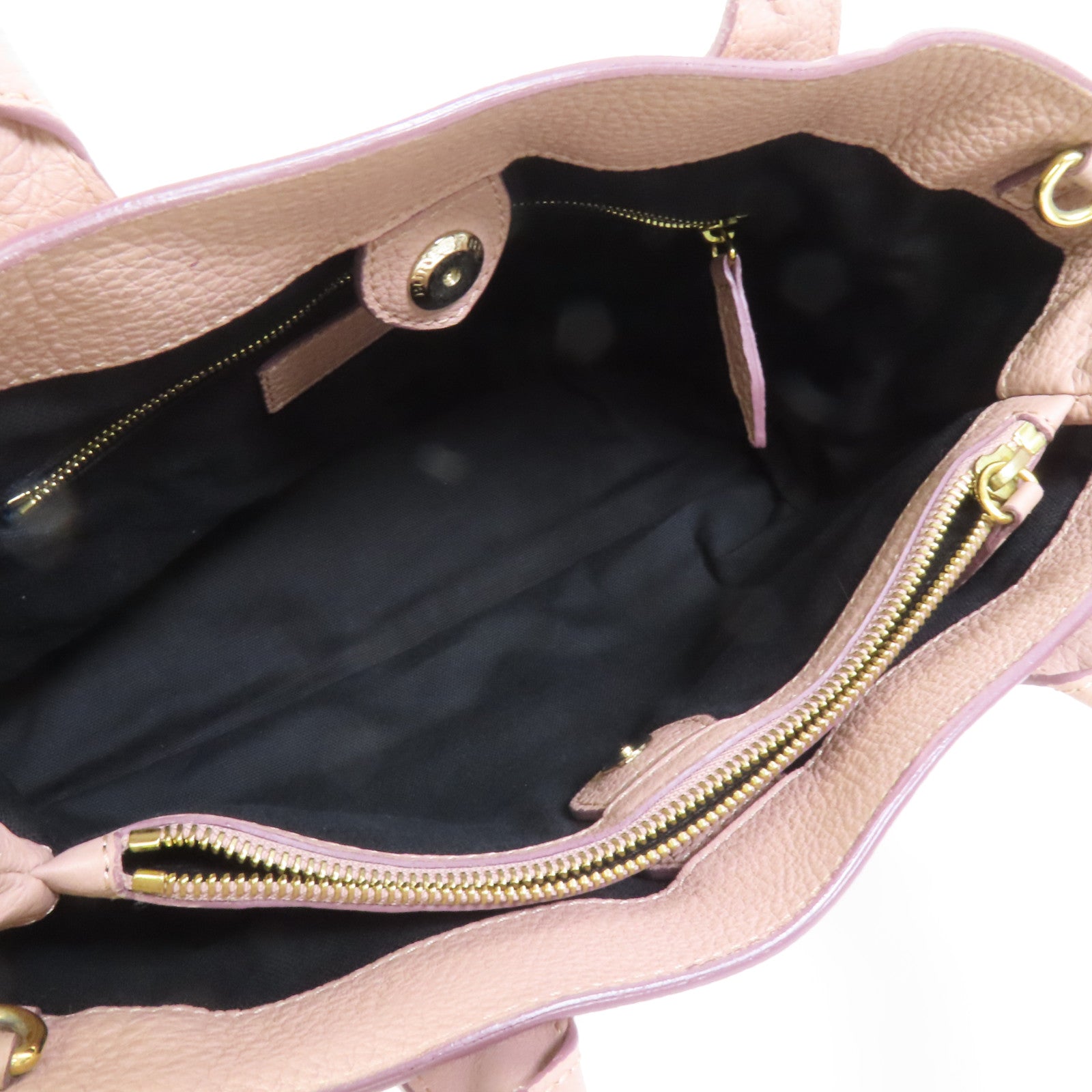 BURBERRY 牛皮皮革2 Way Shoulder金扣手挽肩背兩用袋