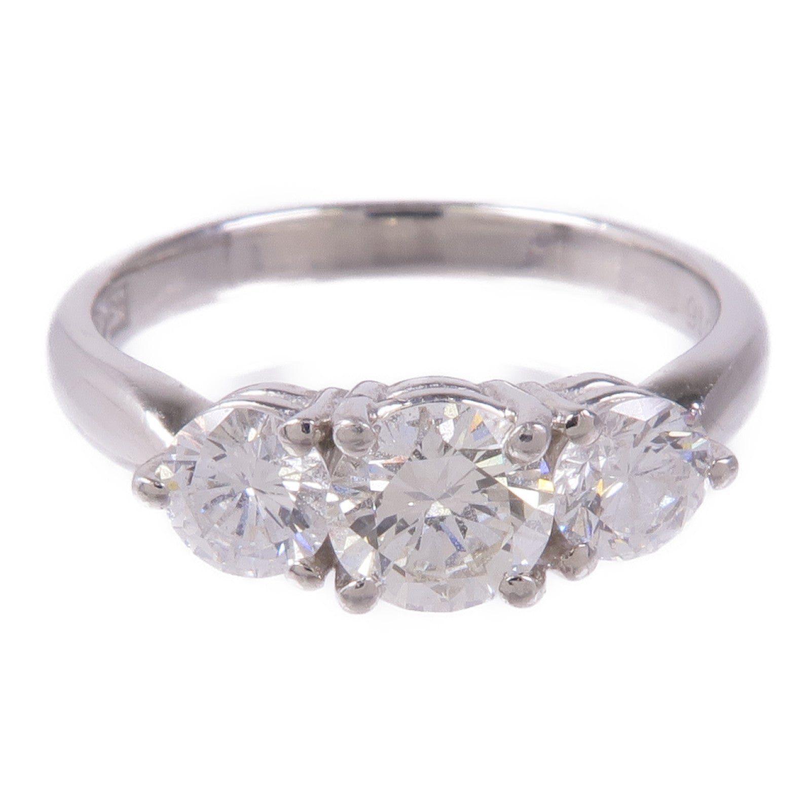JEWELRY Diamond Ring PT900 Platinum US#6