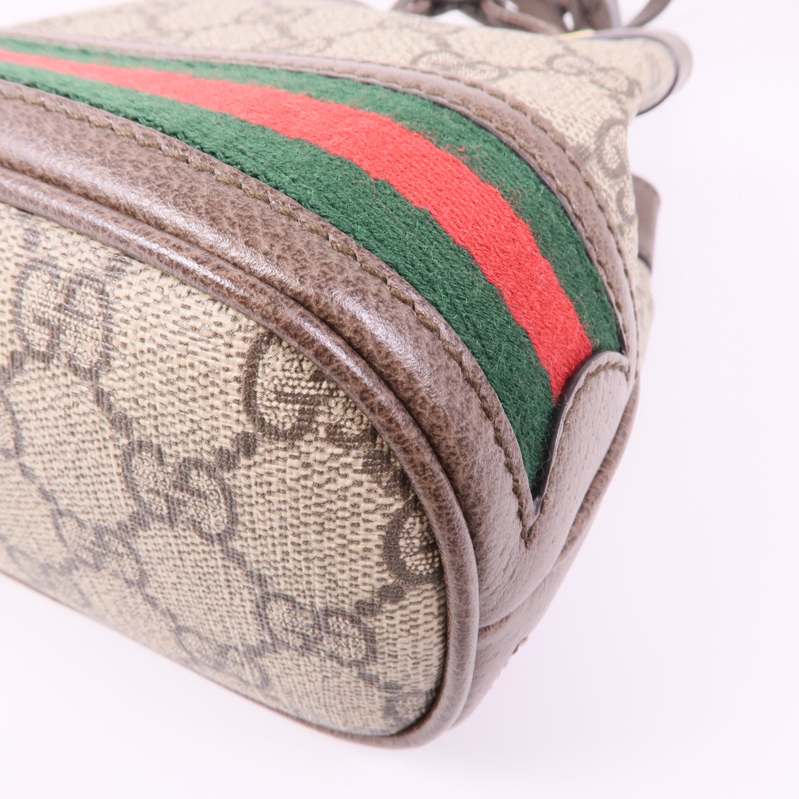 GUCCI 塗層帆布Ophidia Mini Bucket金扣肩背袋