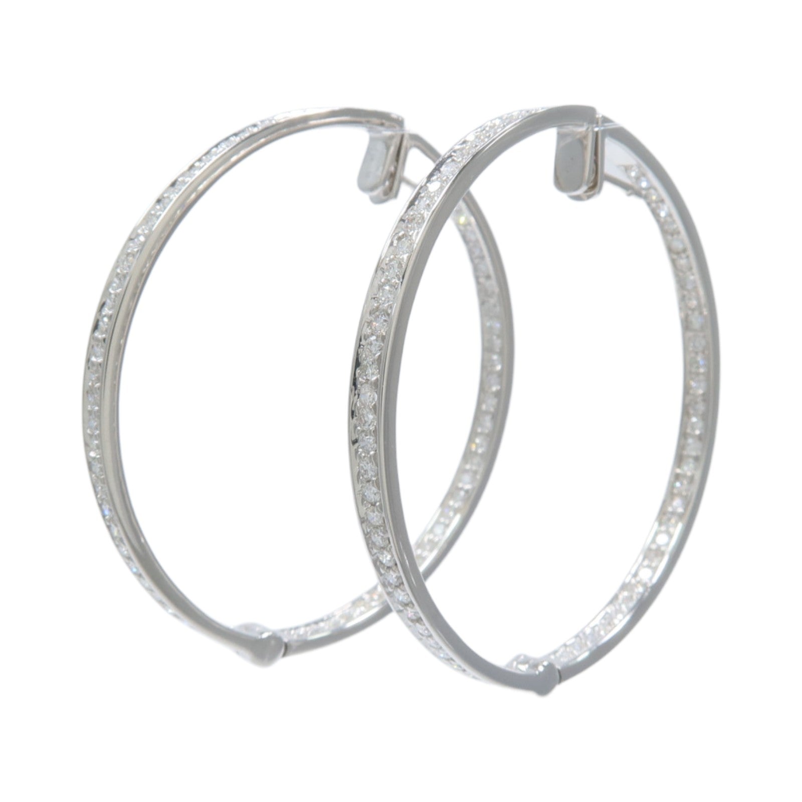 JEWELRY 18K白金Diamond Earrings紅寶石/鑽石耳環
