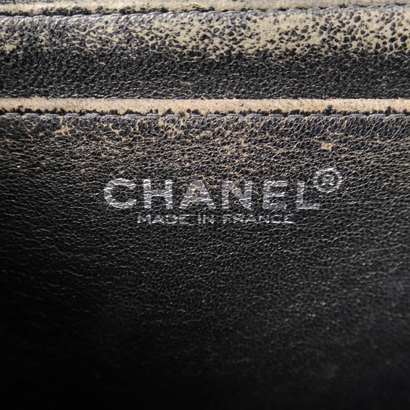 CHANEL 牛皮皮革Matelasse Bag銀扣手挽袋