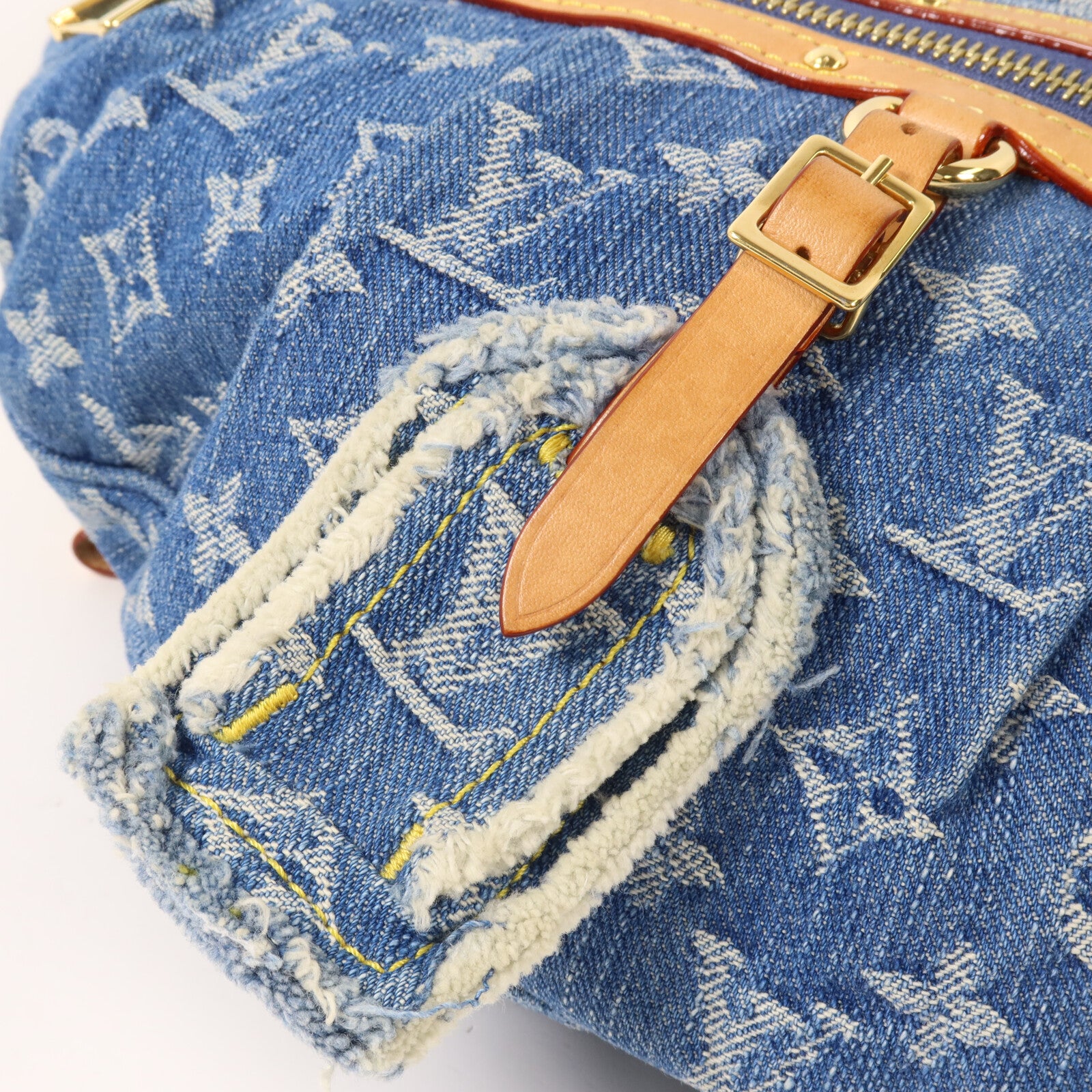 LOUIS VUITTON Monogram Denim Bum Bag腰包