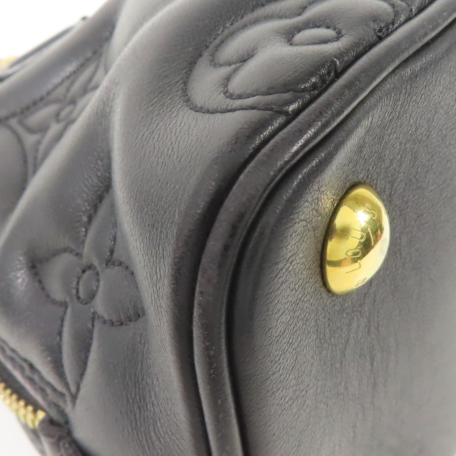 LOUIS VUITTON 牛皮皮革Alma BB金扣手挽肩背兩用袋