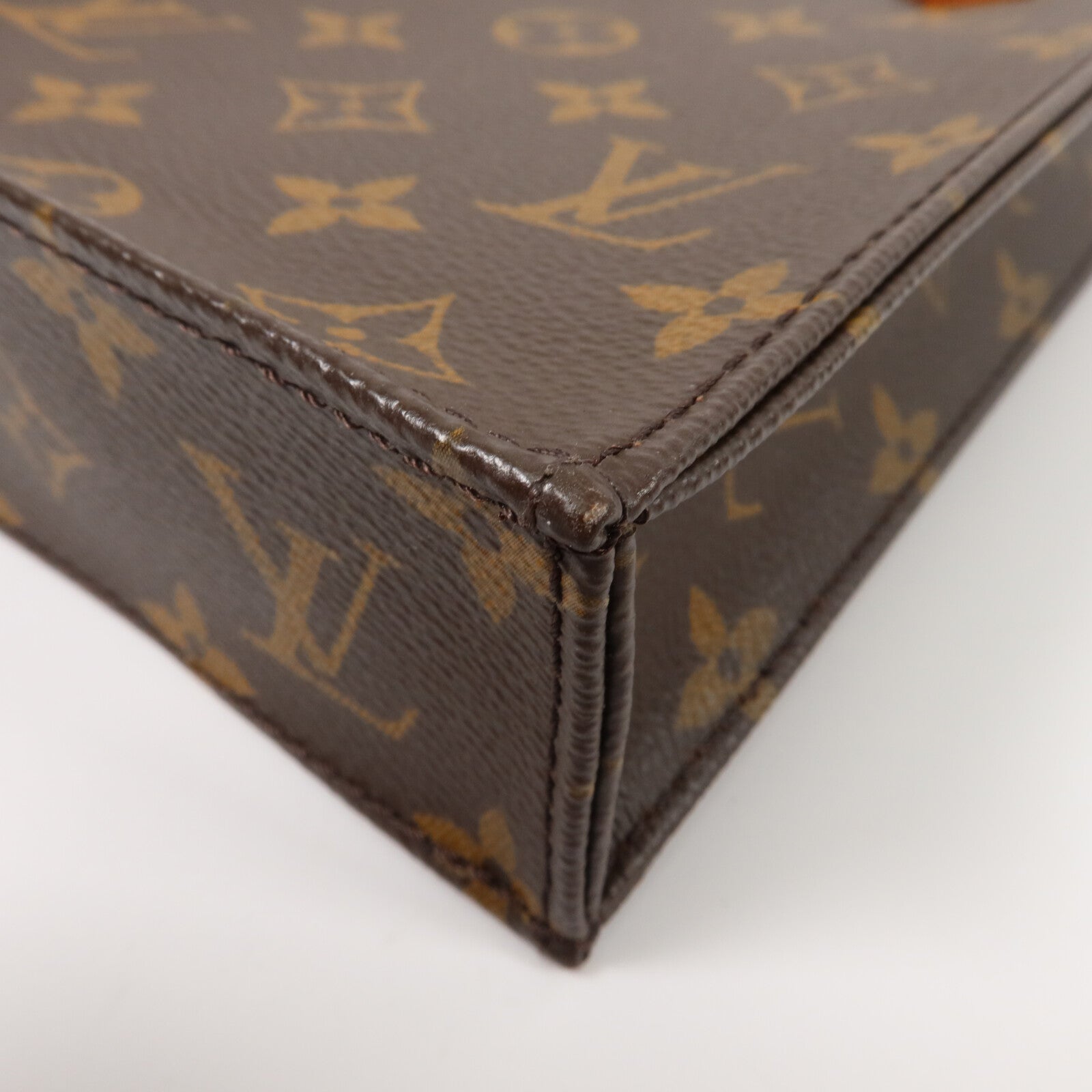 LOUIS VUITTON Monogram Petit Sac Plat手挽肩背兩用袋