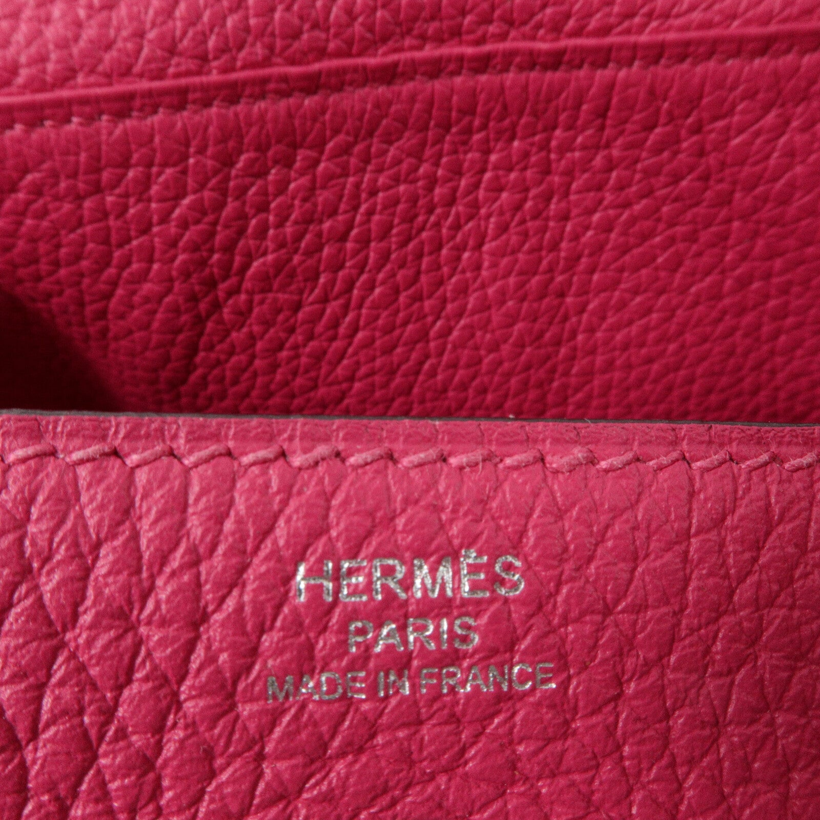 HERMES Clemence皮革Lindy 26手挽肩背兩用袋Rose Extreme