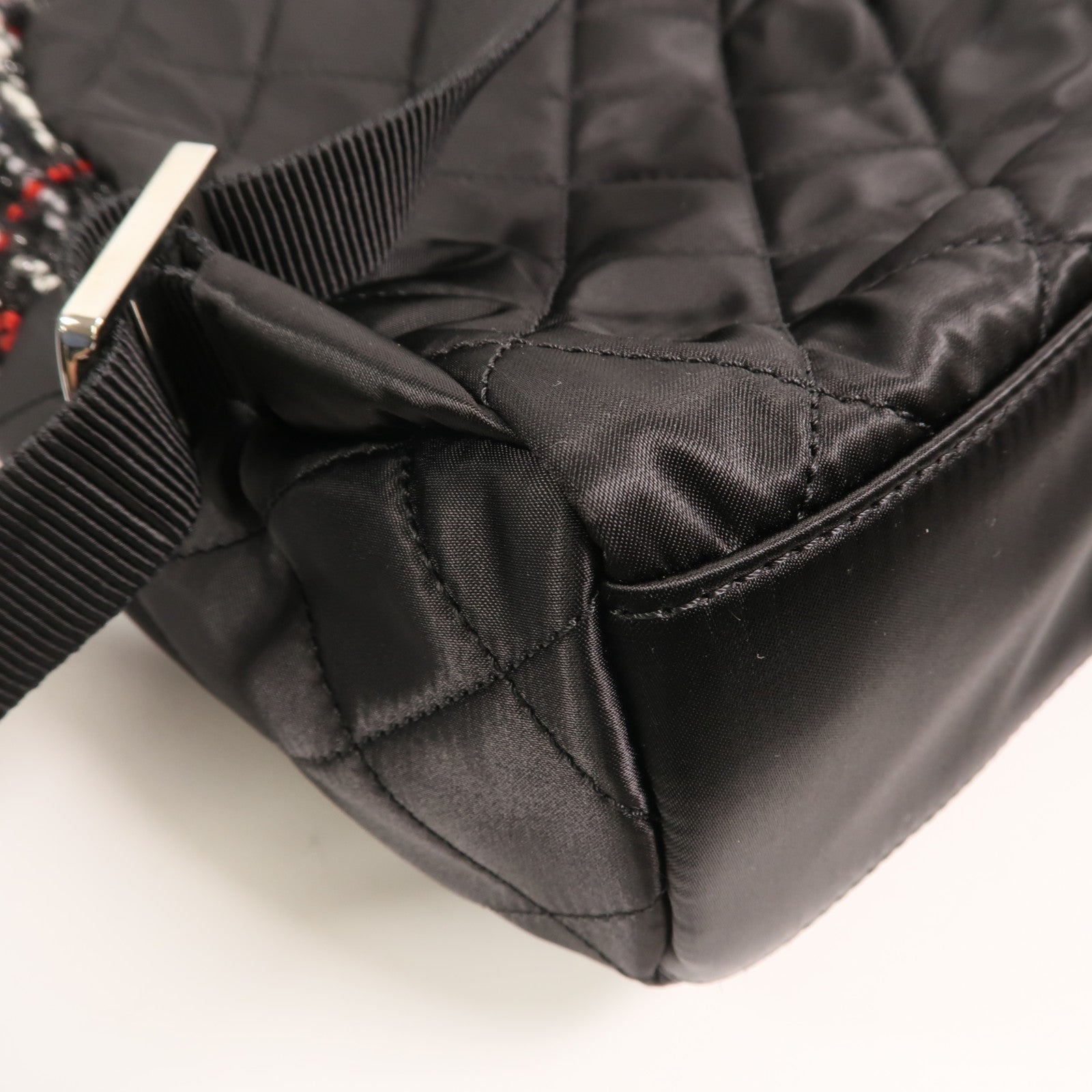 CHANEL 尼龍/Tweed Backpack背包