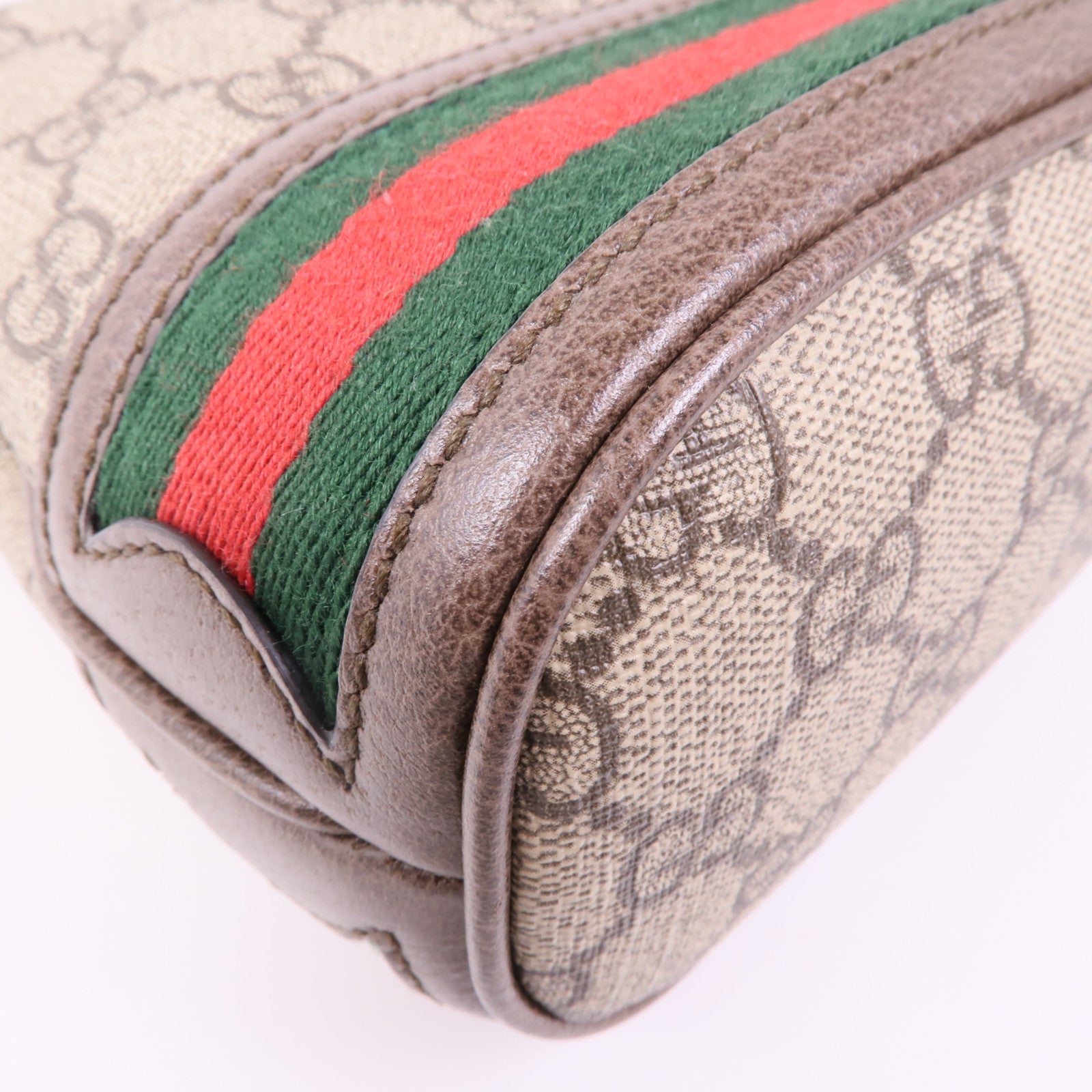 GUCCI 塗層帆布Ophidia Mini Bucket金扣肩背袋