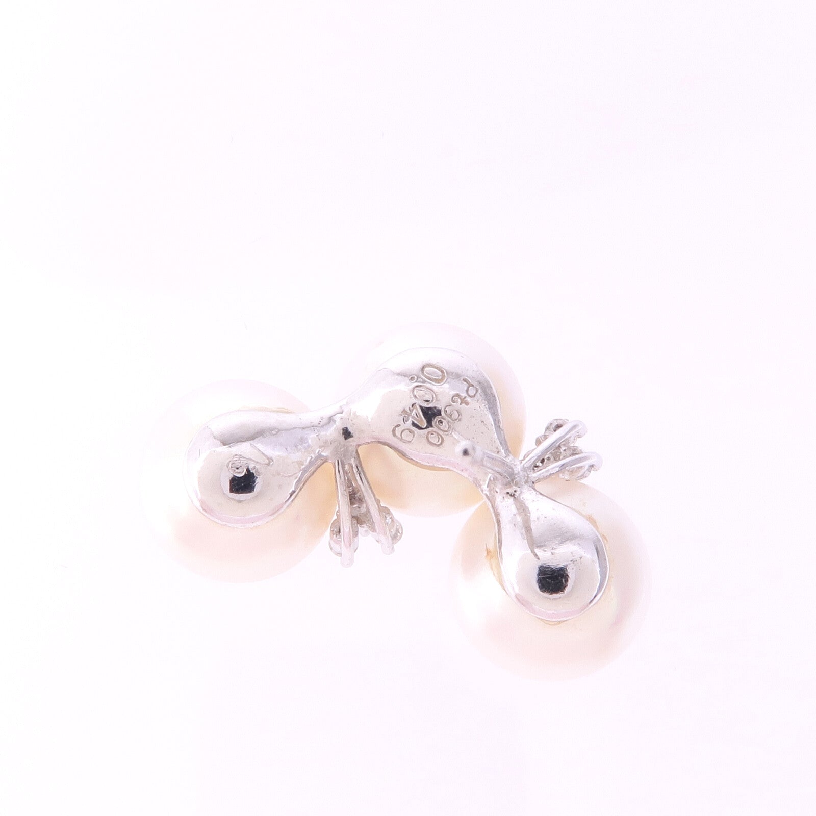 JEWELRY PT900鉑金Pearl Diamond Earrings珍珠/鑽石耳環