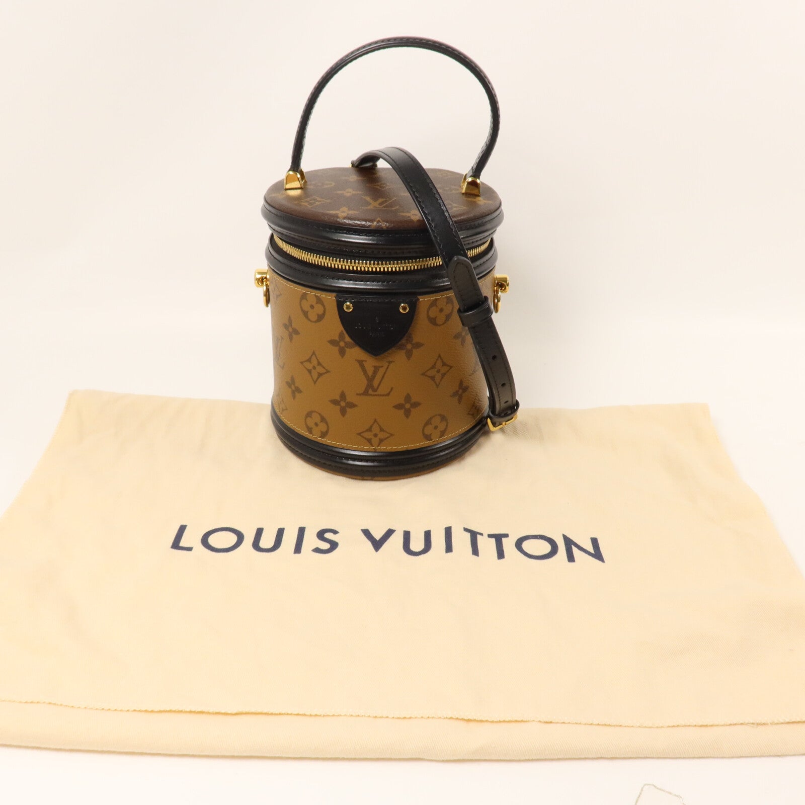 LOUIS VUITTON Monogram Reverse Cannes手挽肩背兩用袋