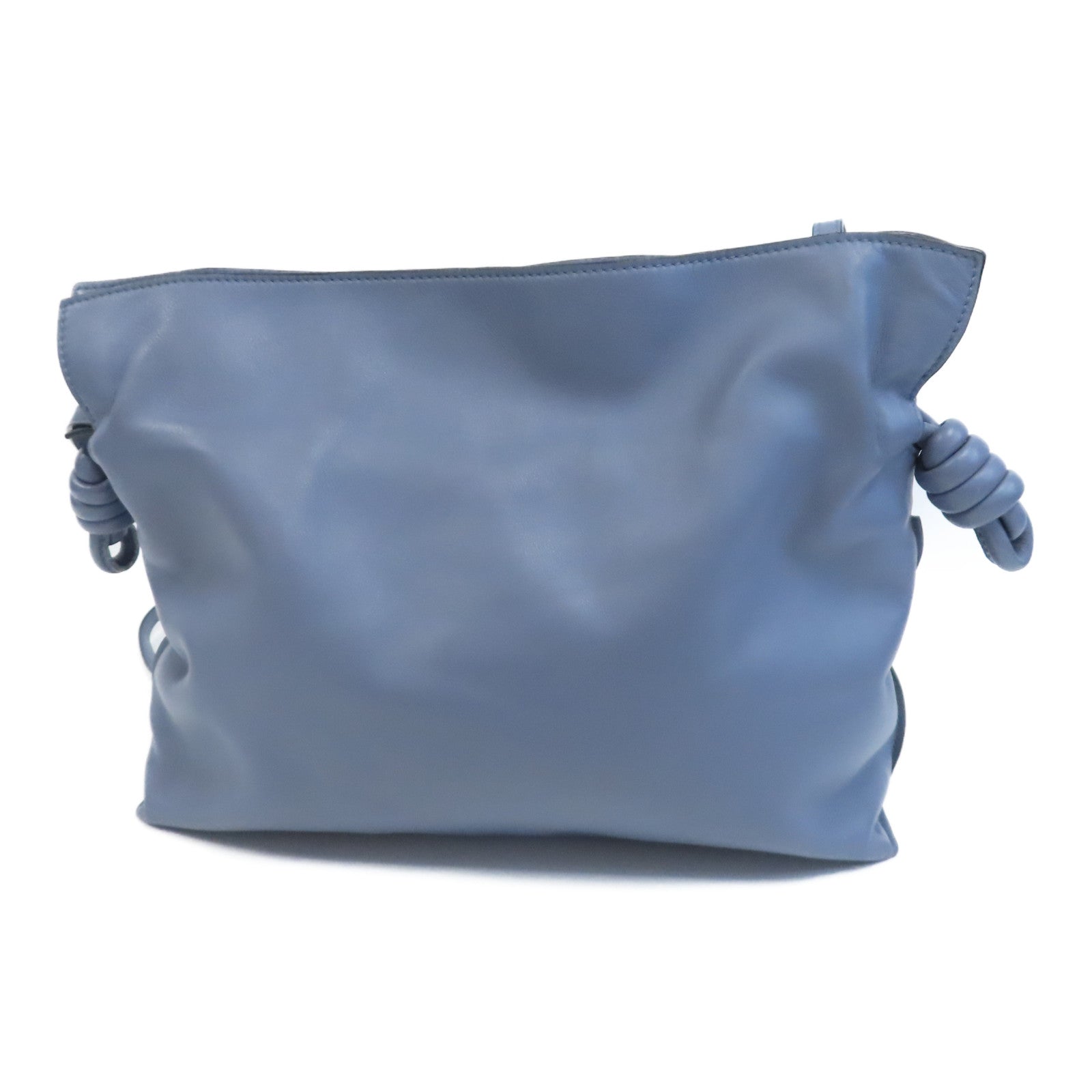 LOEWE 牛皮皮革Flamenco金扣肩背袋藍色