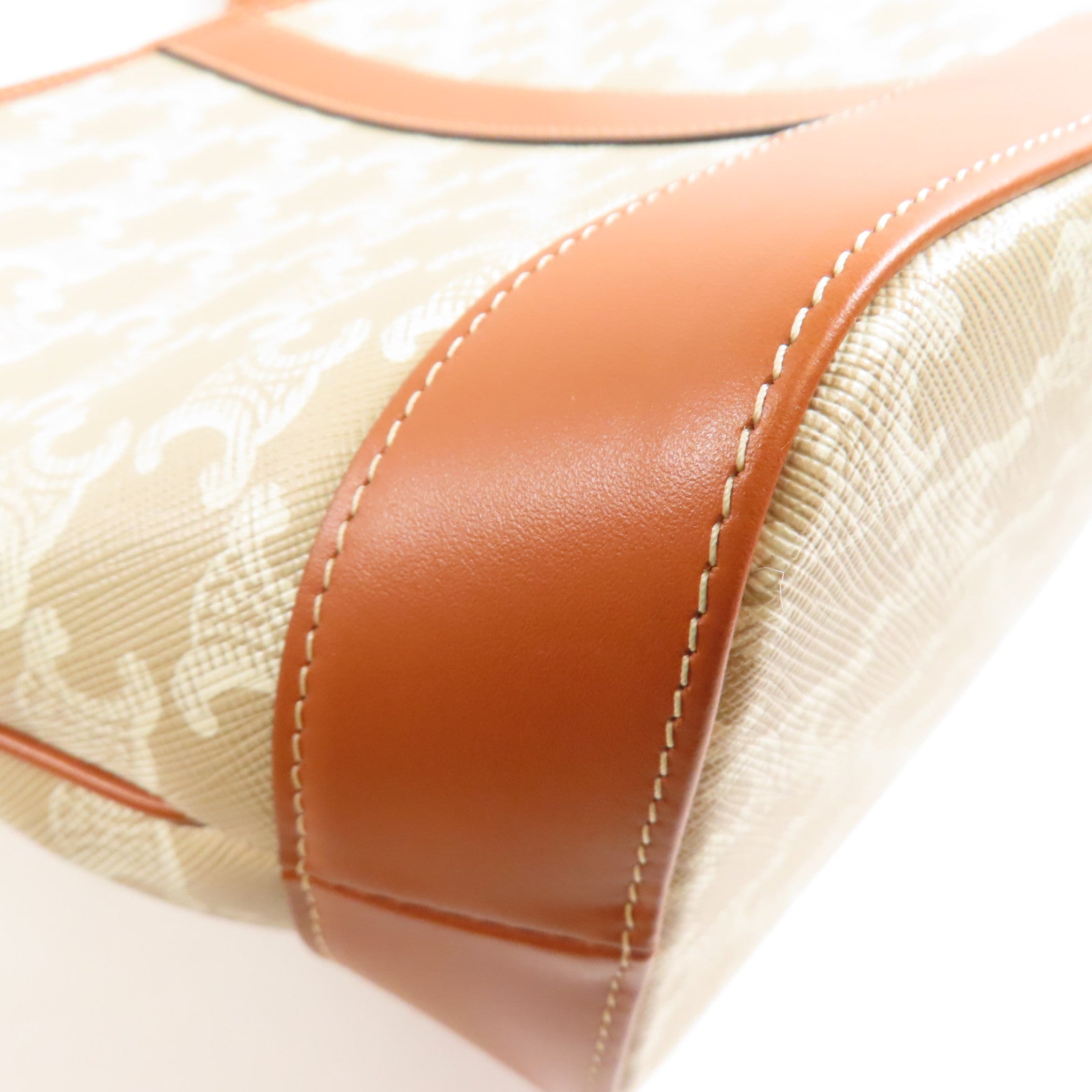 CELINE 塗層帆布Small Bucket金扣肩背袋