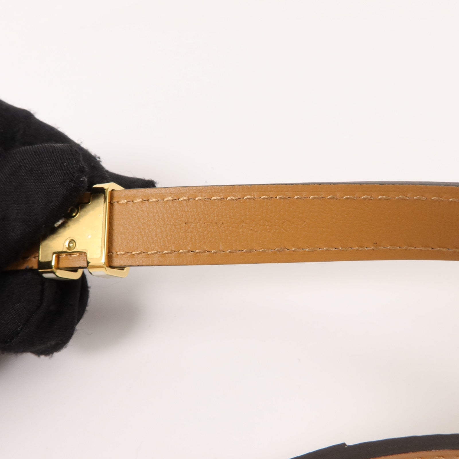 HERMES Epsom皮革Pop H 15 Belt 90cm皮帶Nata/Chai/Beige Marfa