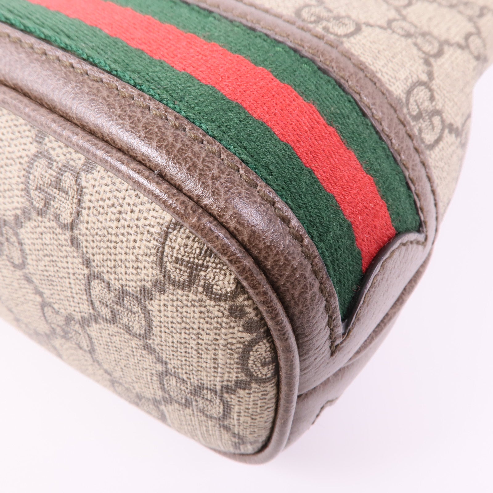 GUCCI 塗層帆布Ophidia Mini Bucket金扣肩背袋