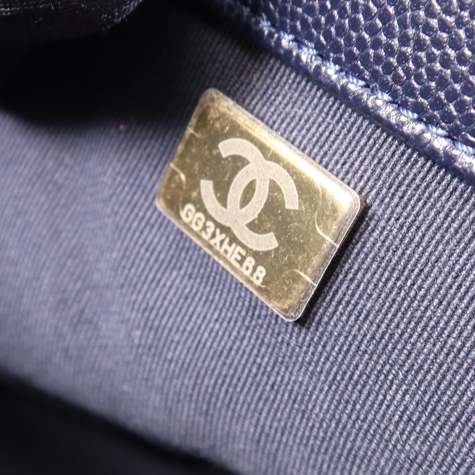 CHANEL 牛皮皮革Shoulder Bag金扣鏈帶肩背袋