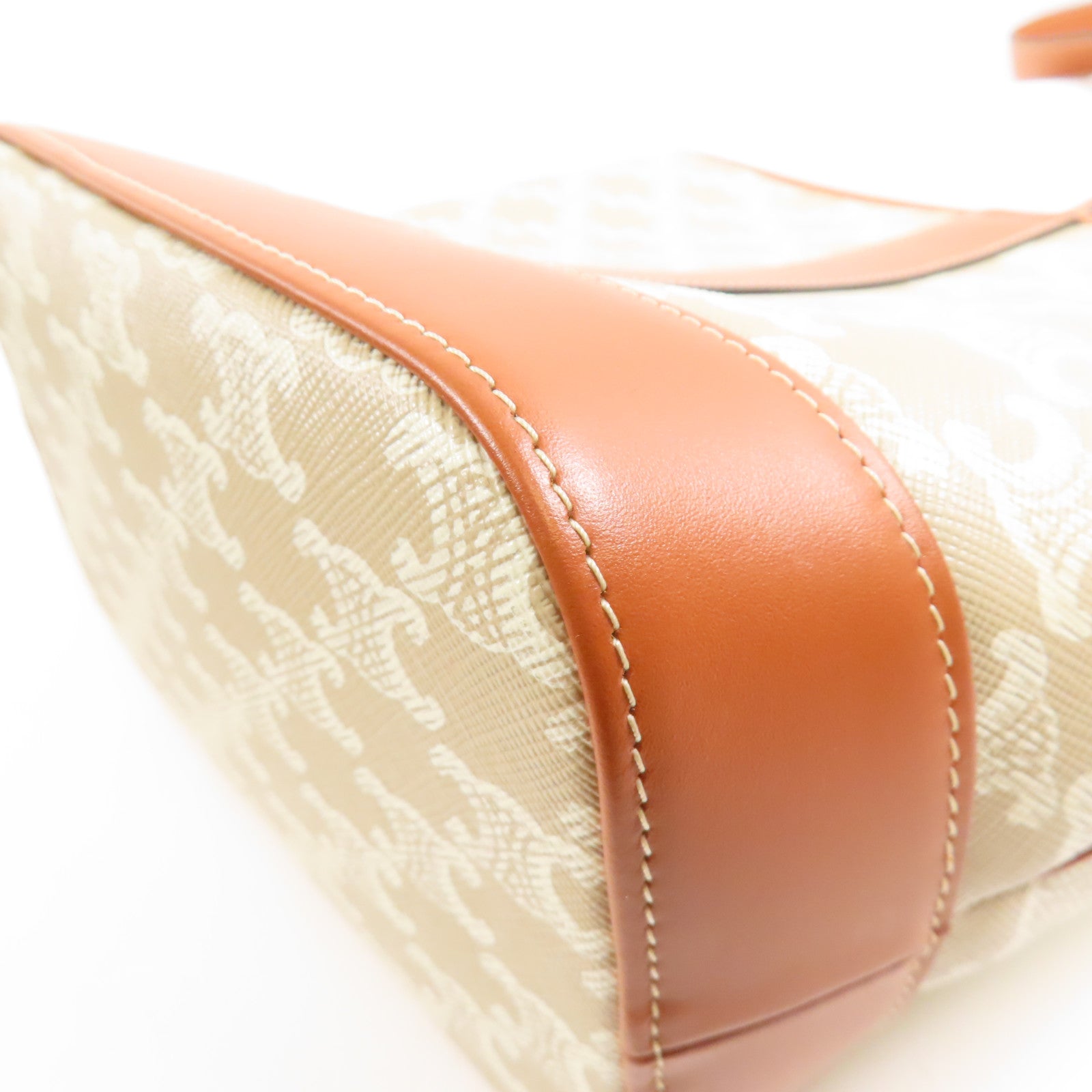 CELINE 塗層帆布Small Bucket金扣肩背袋