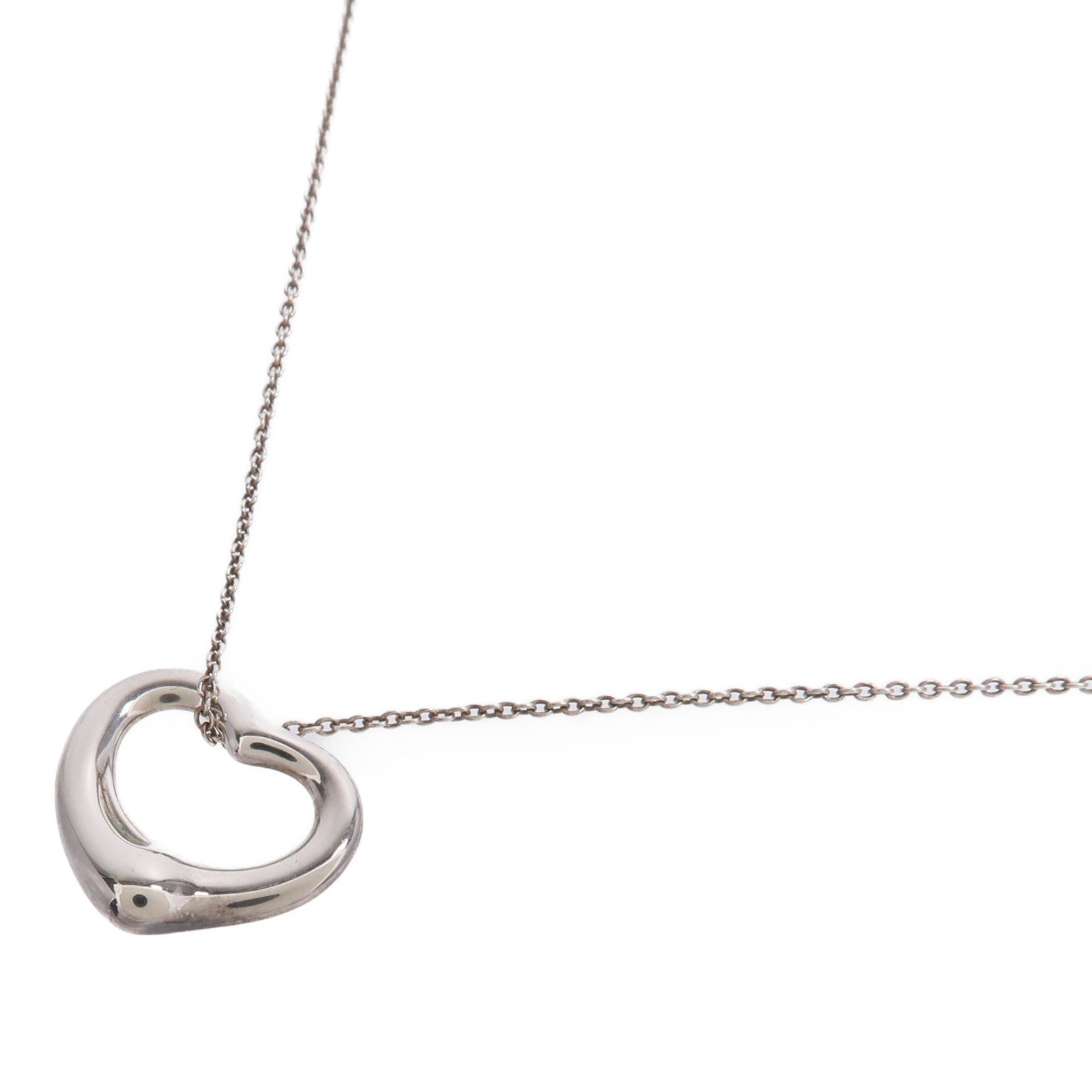 TIFFANY＆CO 925純銀Open Heart Necklace項鍊