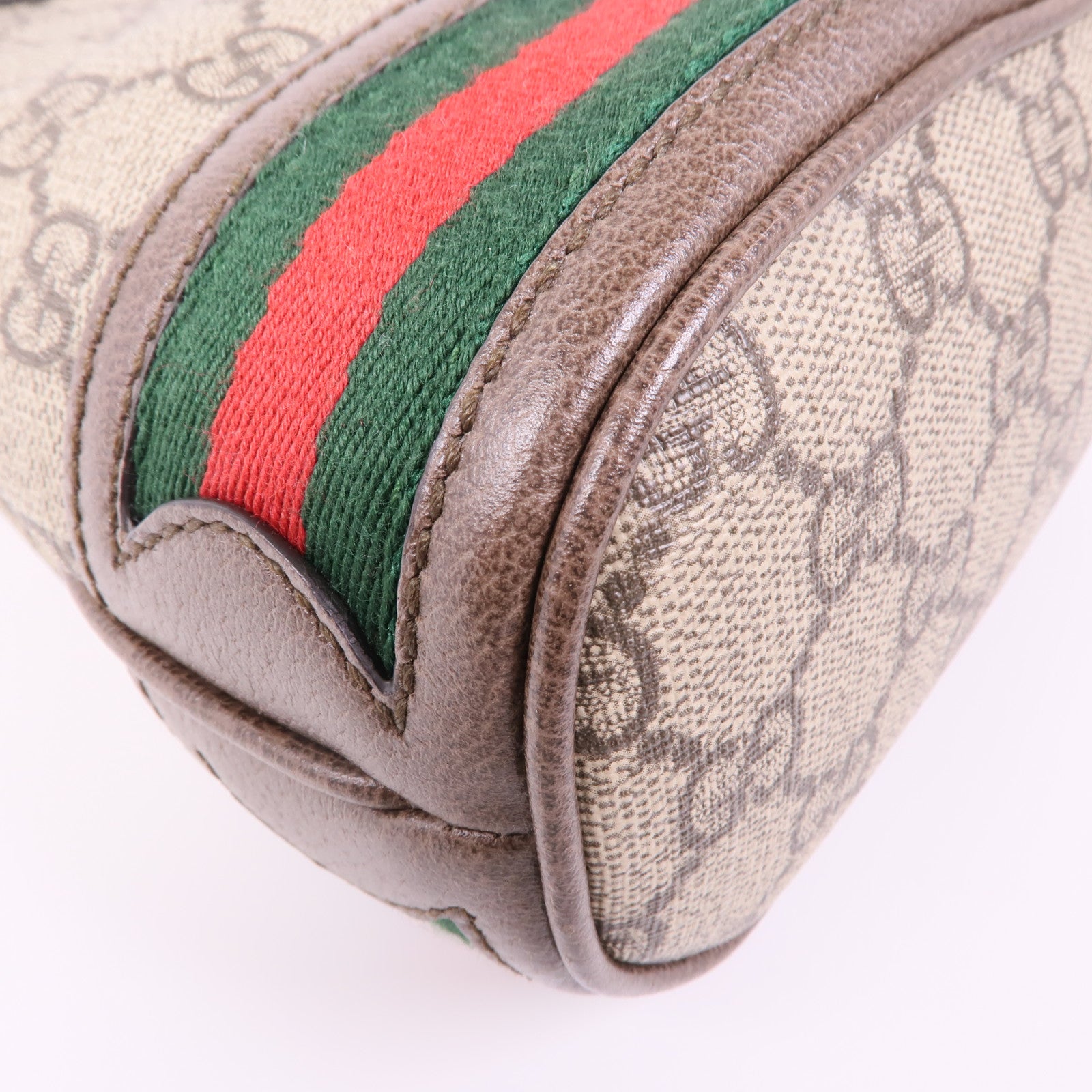 GUCCI 塗層帆布Ophidia Mini Bucket金扣肩背袋