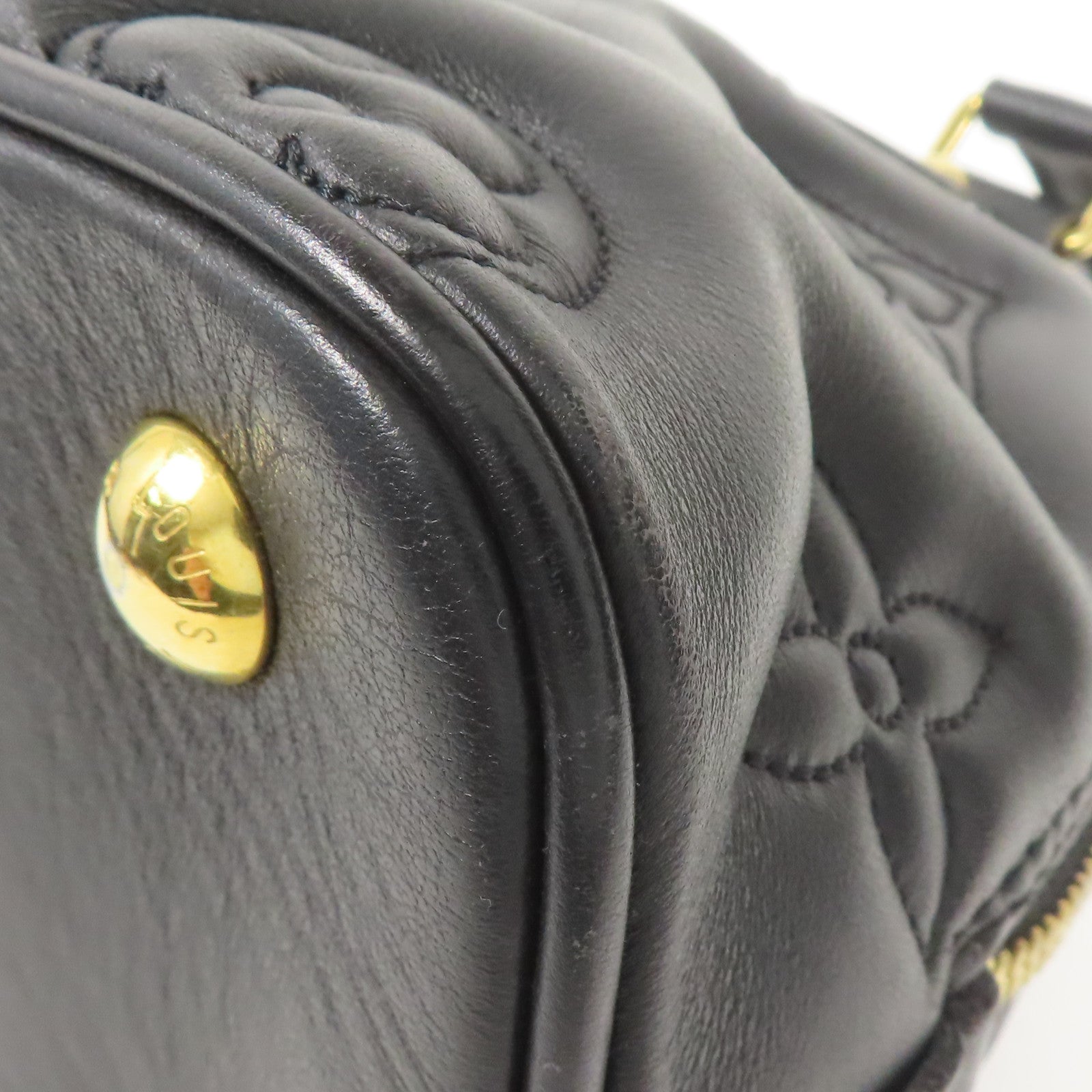 LOUIS VUITTON 牛皮皮革Alma BB金扣手挽肩背兩用袋