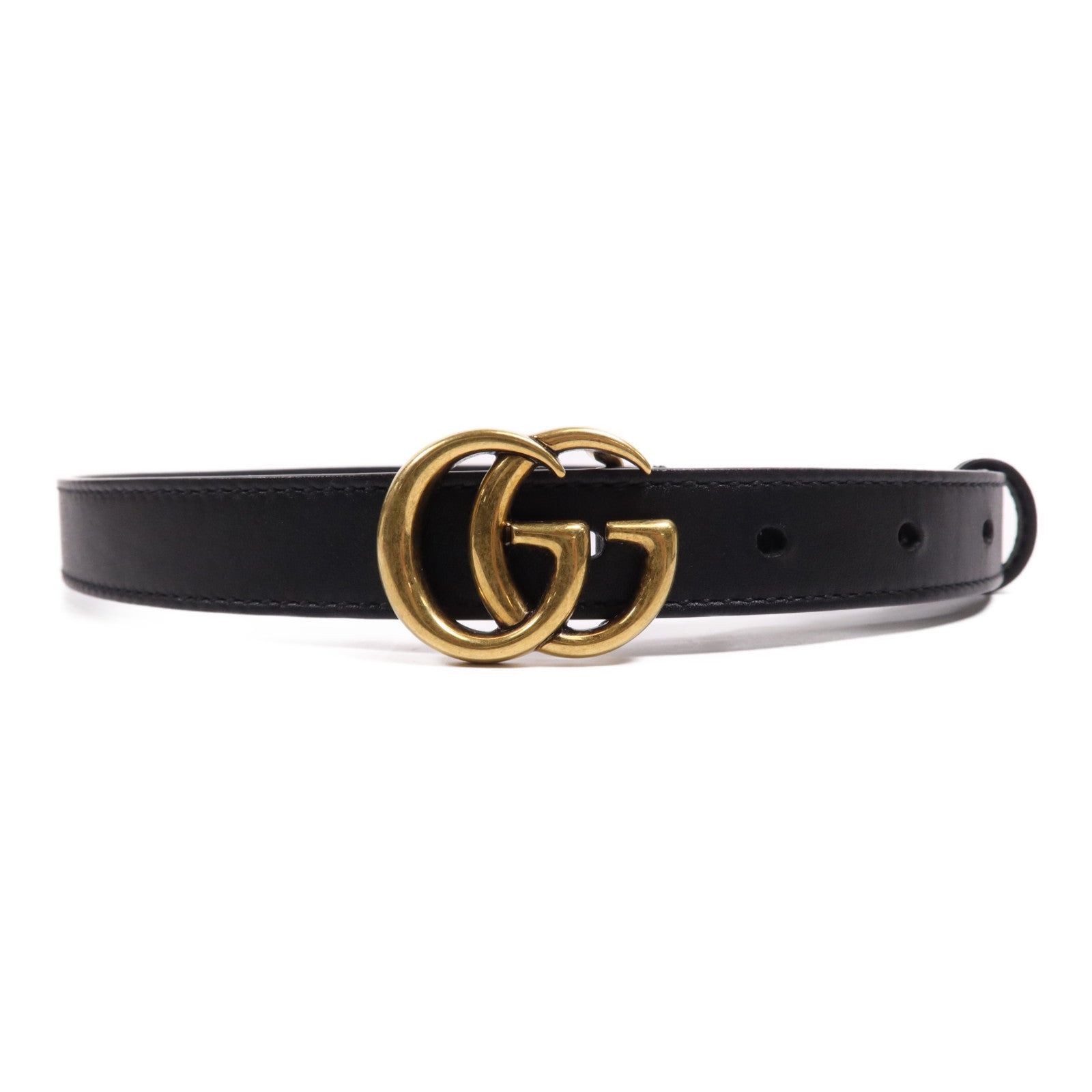 GUCCI 牛皮皮革Belt金扣皮帶