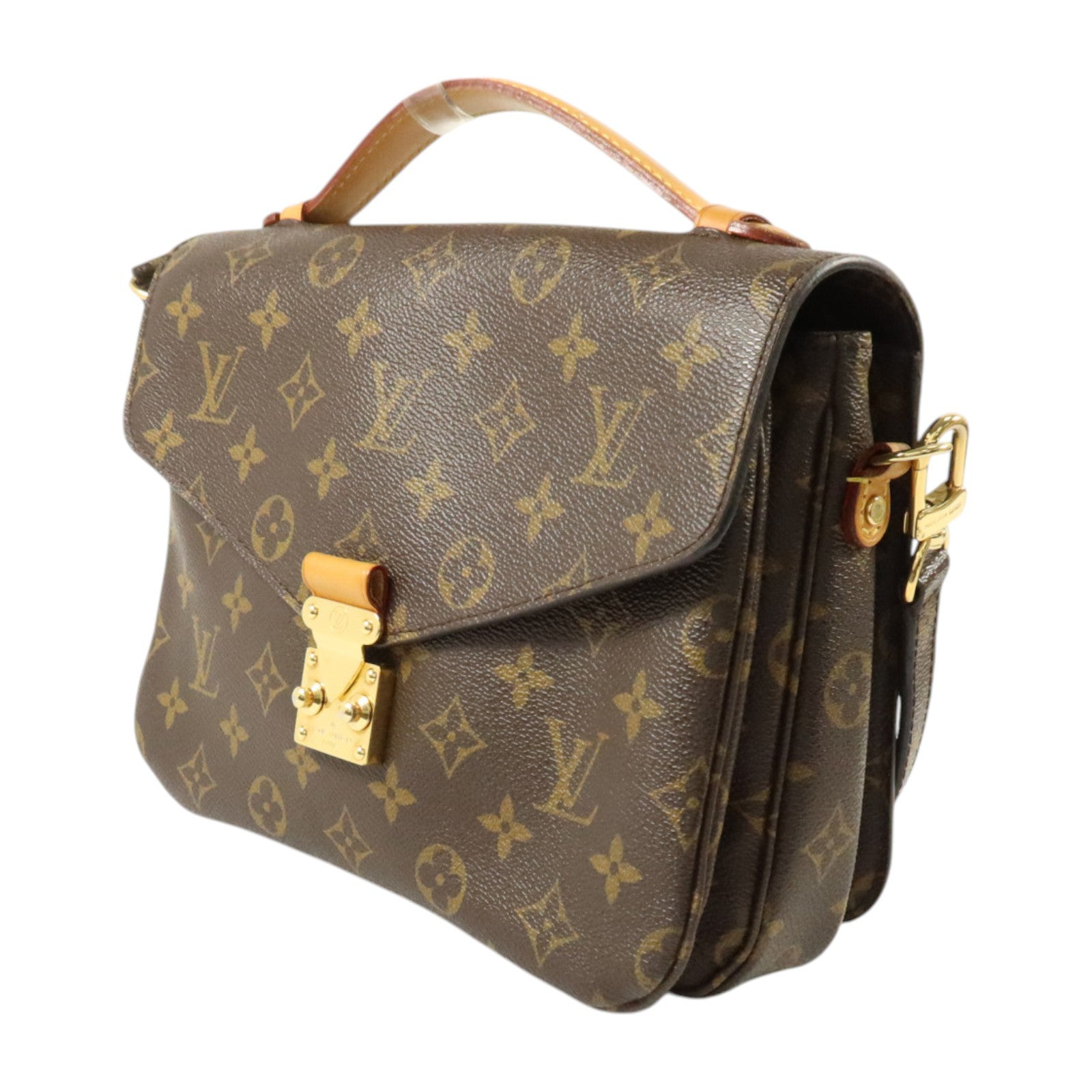 LOUIS VUITTON Monogram Pochette Metis MM金扣手挽肩背兩用袋