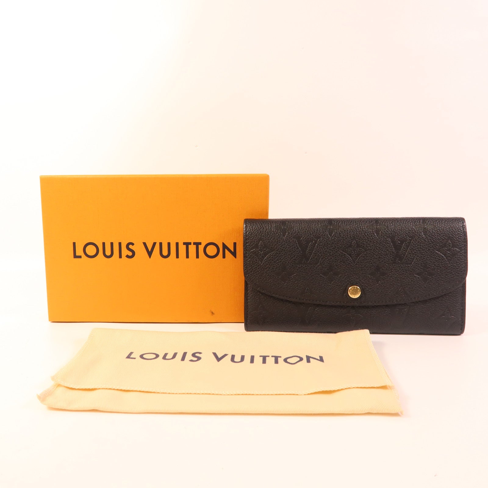 LOUIS VUITTON Monogram Empreinte Long Wallet金扣長錢包