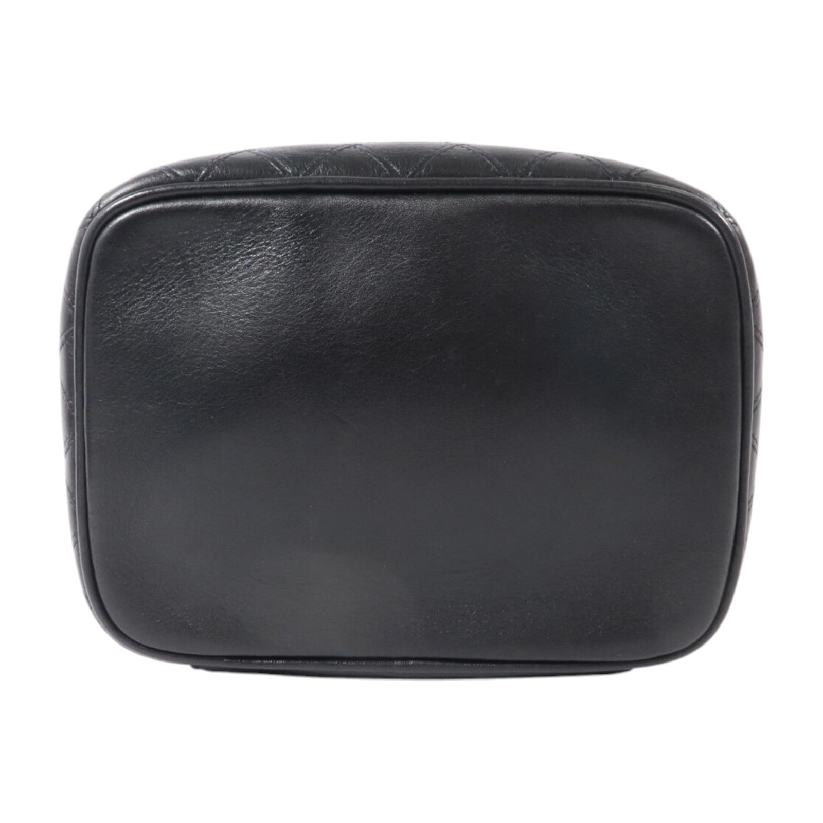 CHANEL 牛皮皮革Vintage Vanity Case金扣化妝袋