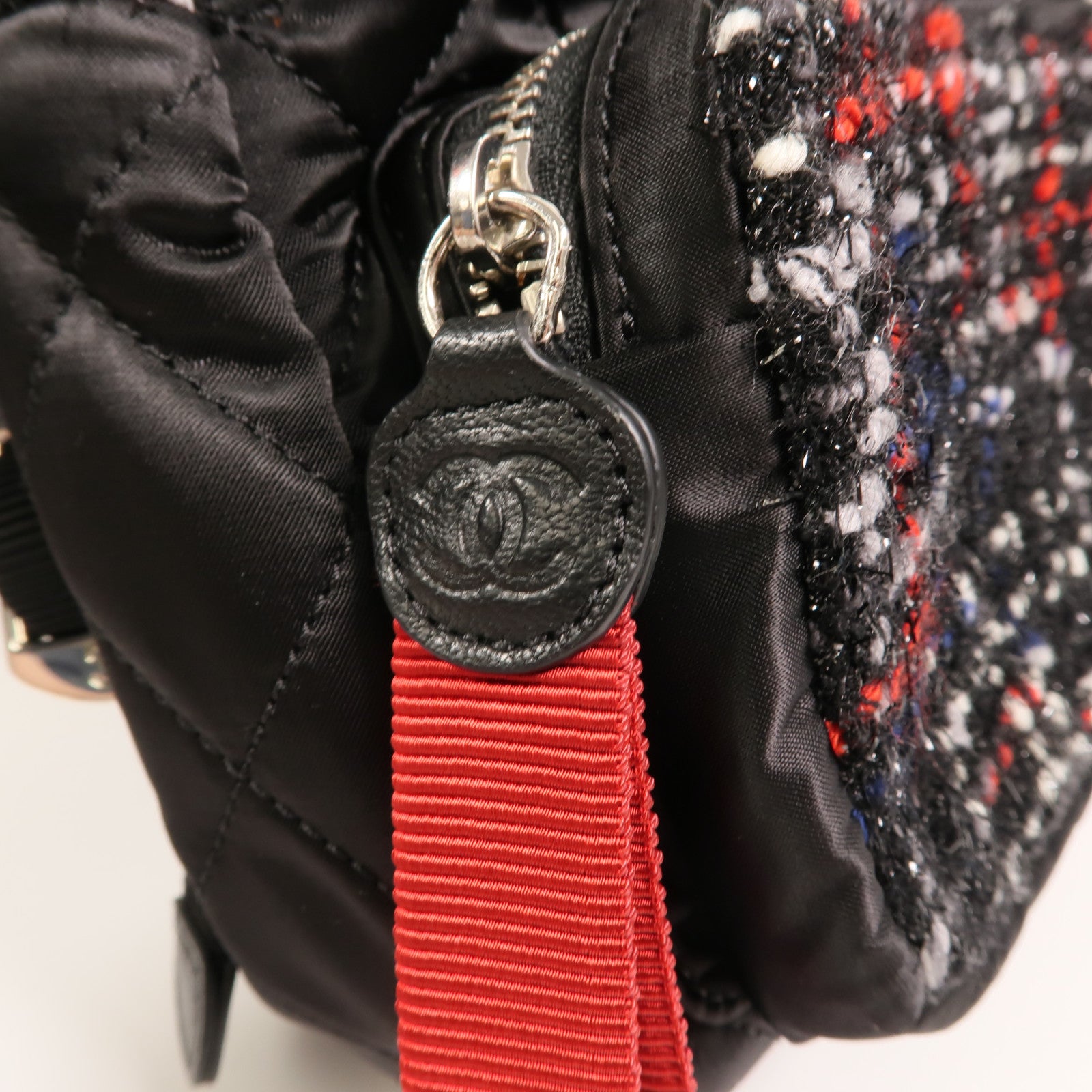 CHANEL 尼龍/Tweed Backpack背包