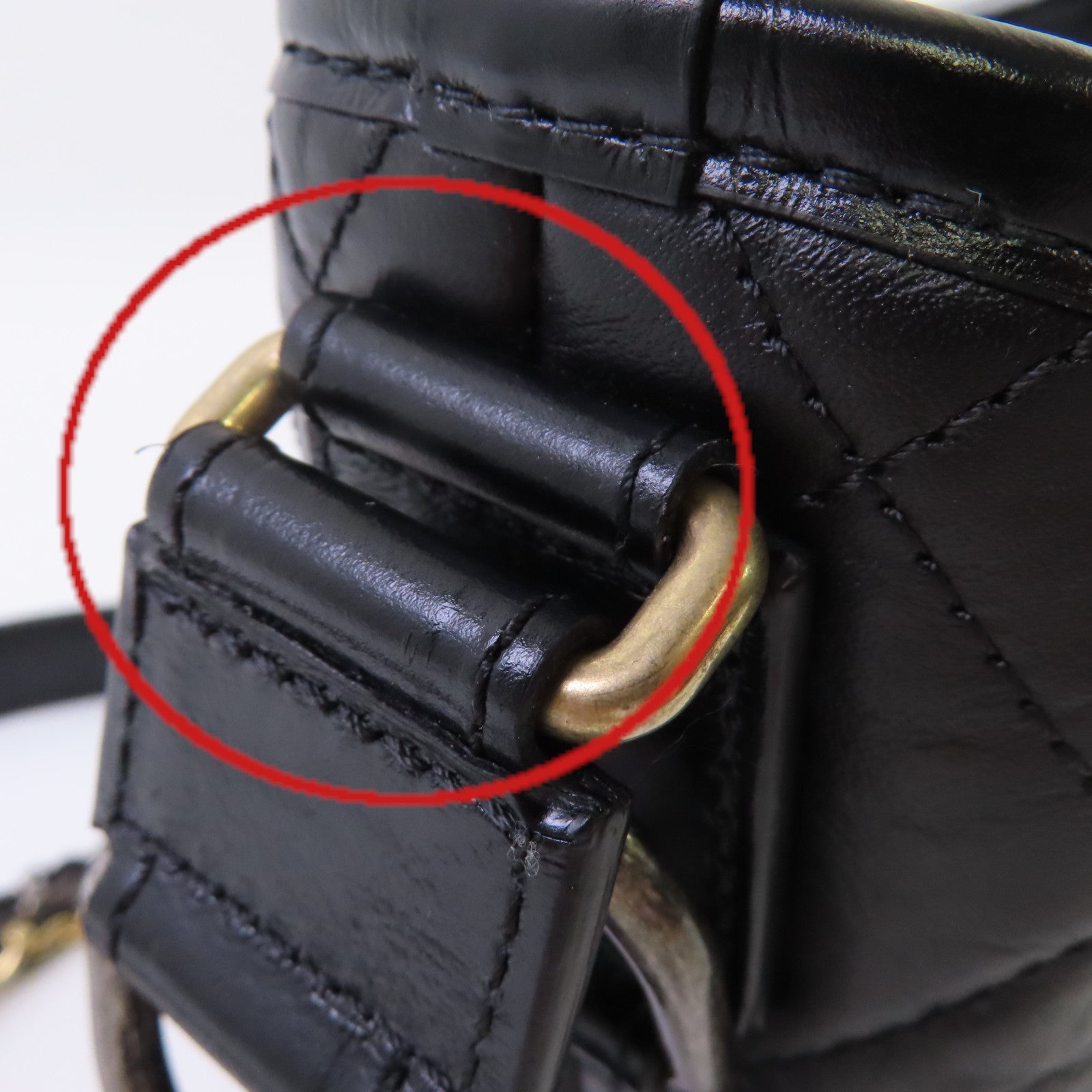 CHANEL 菱格牛皮皮革Gabrielle Small Chain Shoulder Bag鏈帶肩背袋黑色